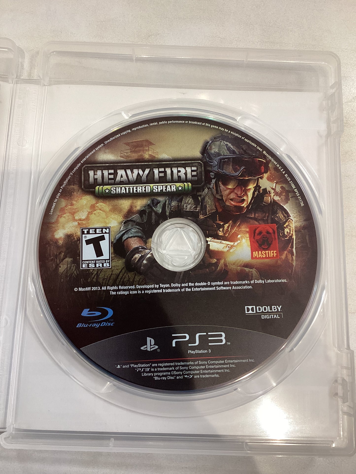 Heavy Fire: Shattered Spear -PS3- Used