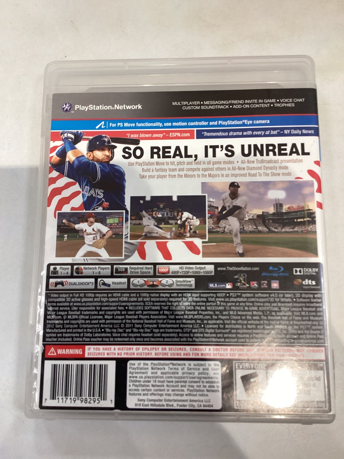 MLB The Show 12 -PS3- Used