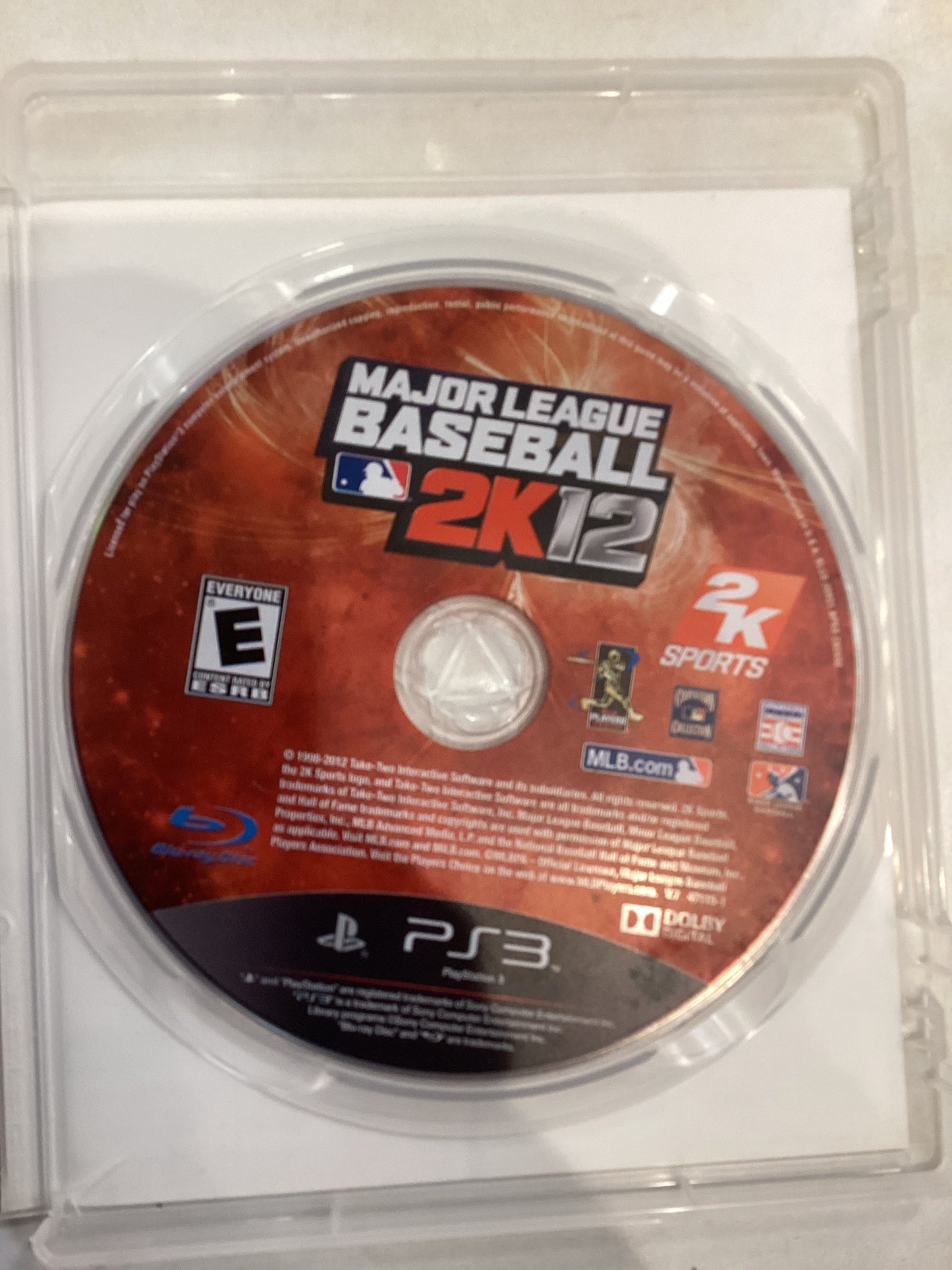 Major League Baseball 2k12 -PS3- Used