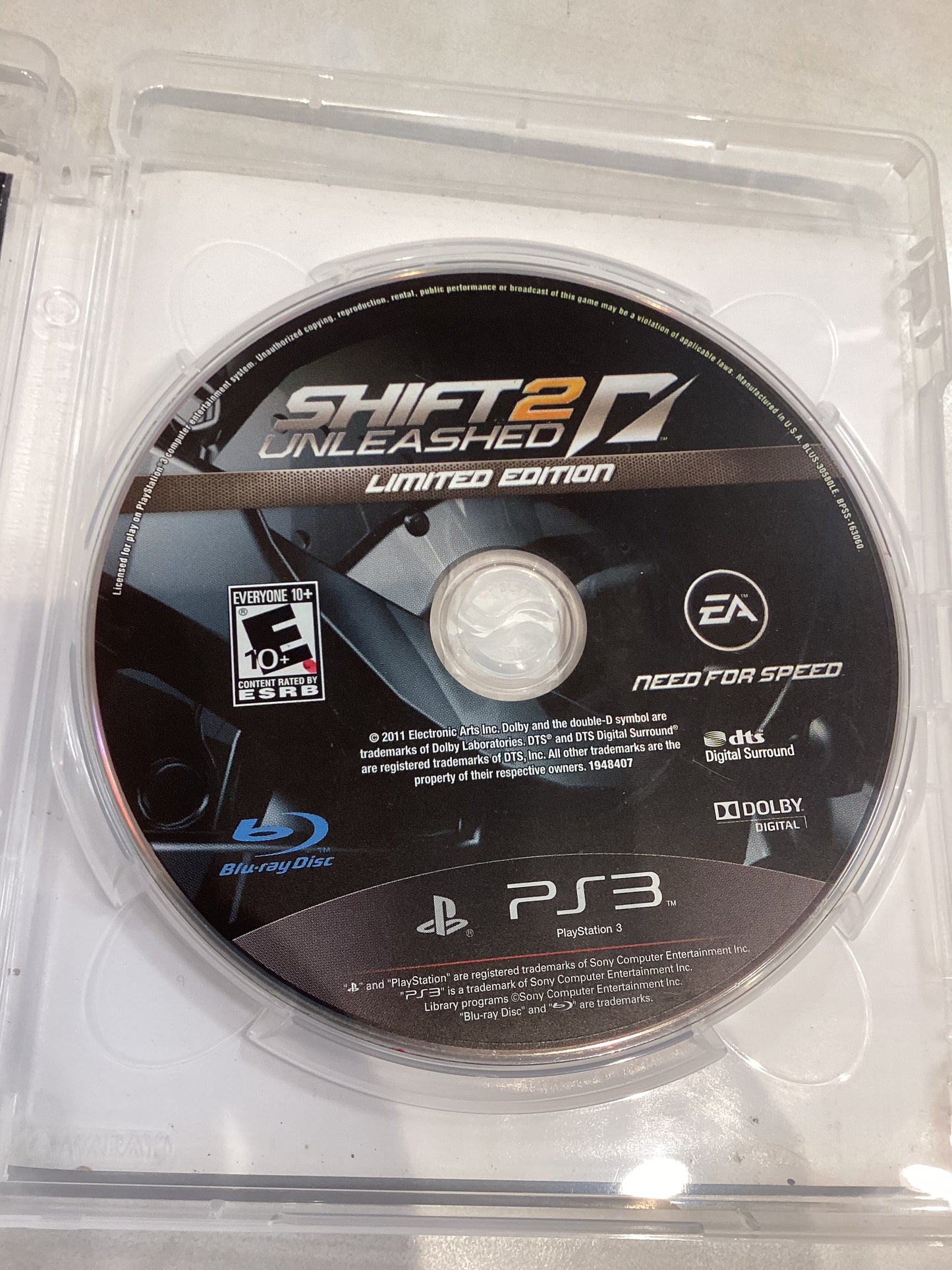 Shift Unleashed 2 (Limited Edition) -PS3- Used