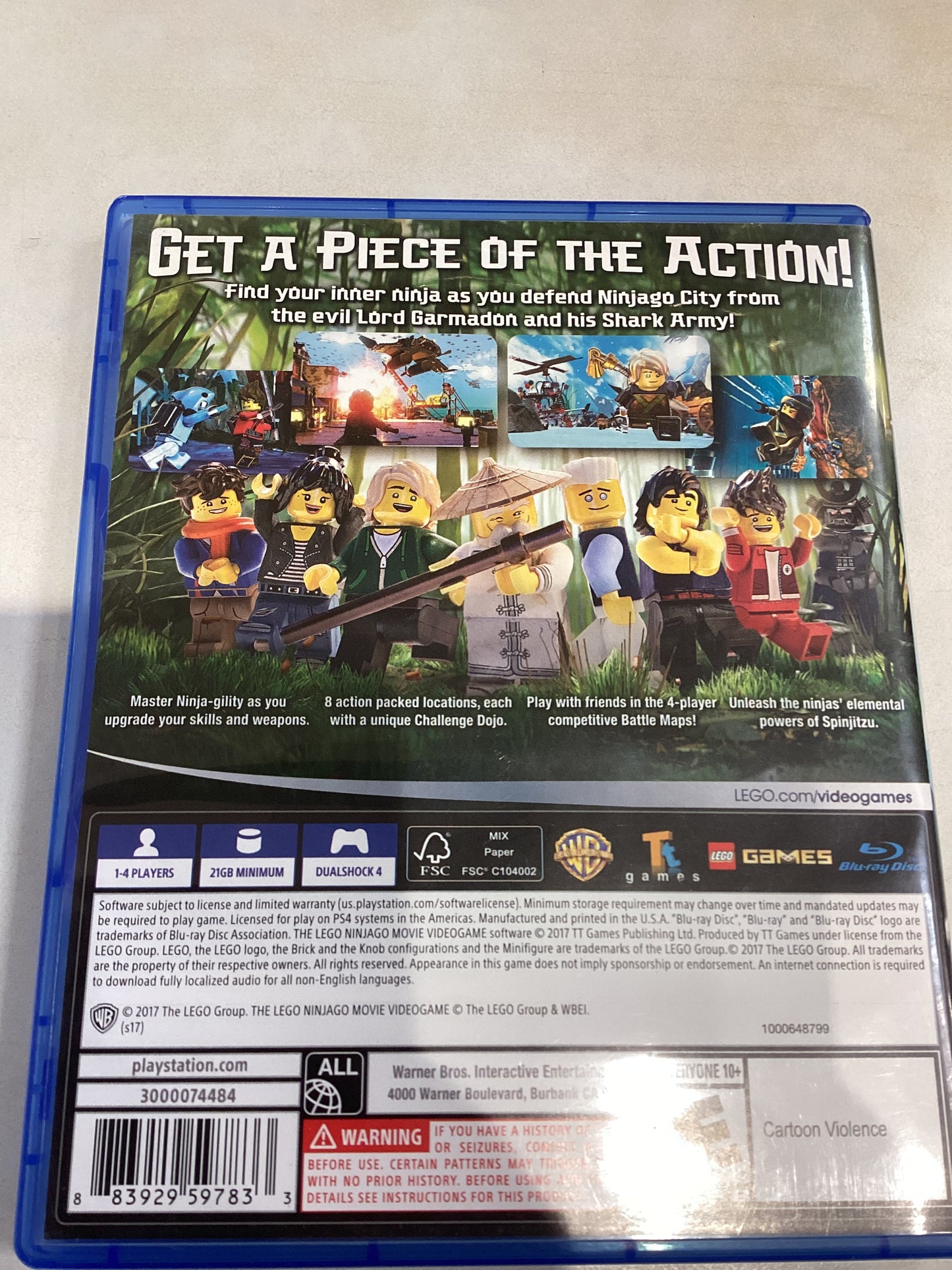 Lego The Ninjago Movie Video Game -PS4- Used