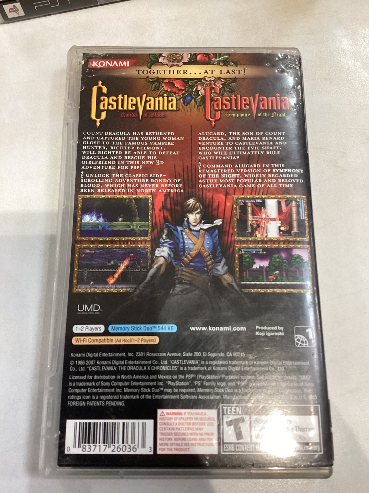 Castlevania The Dracula X Collection -PSP- Used