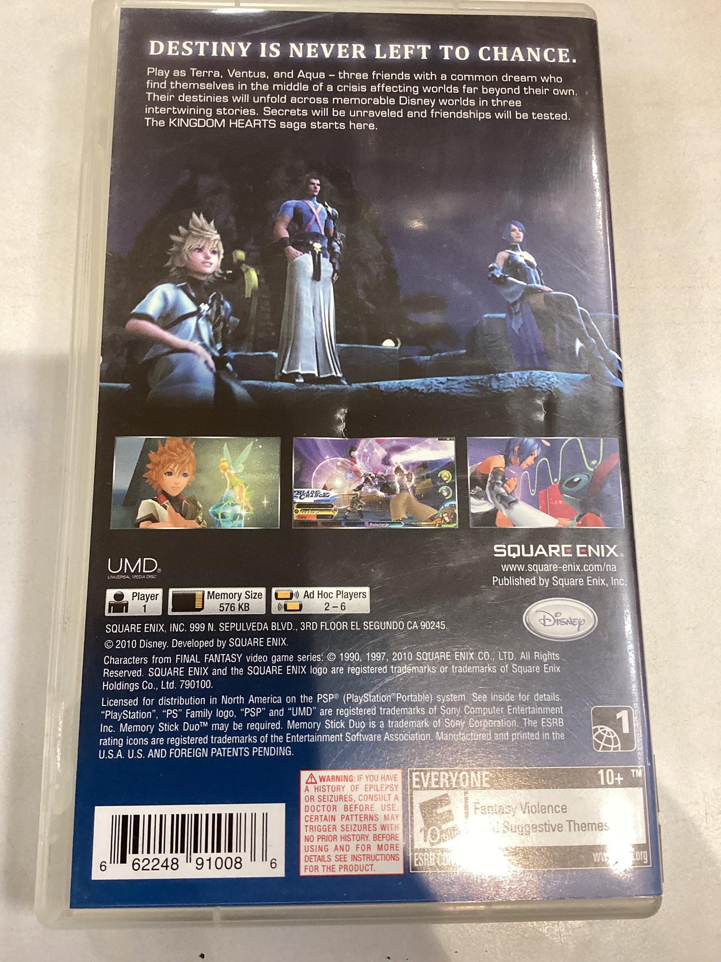 Kingdom Hearts Birth by Sleep -PSP- Used