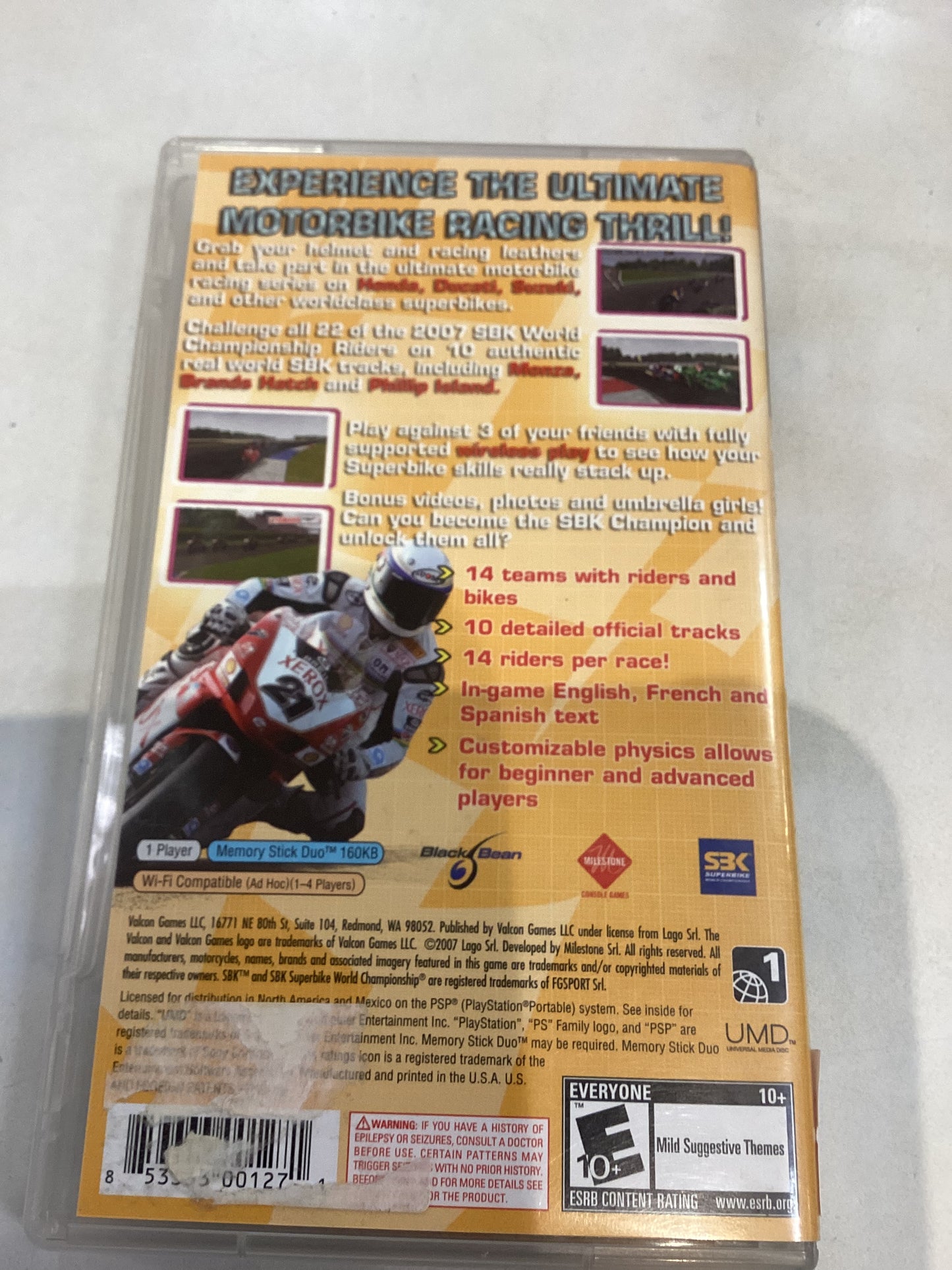 SBK Superbike World Championship -PSP- Used