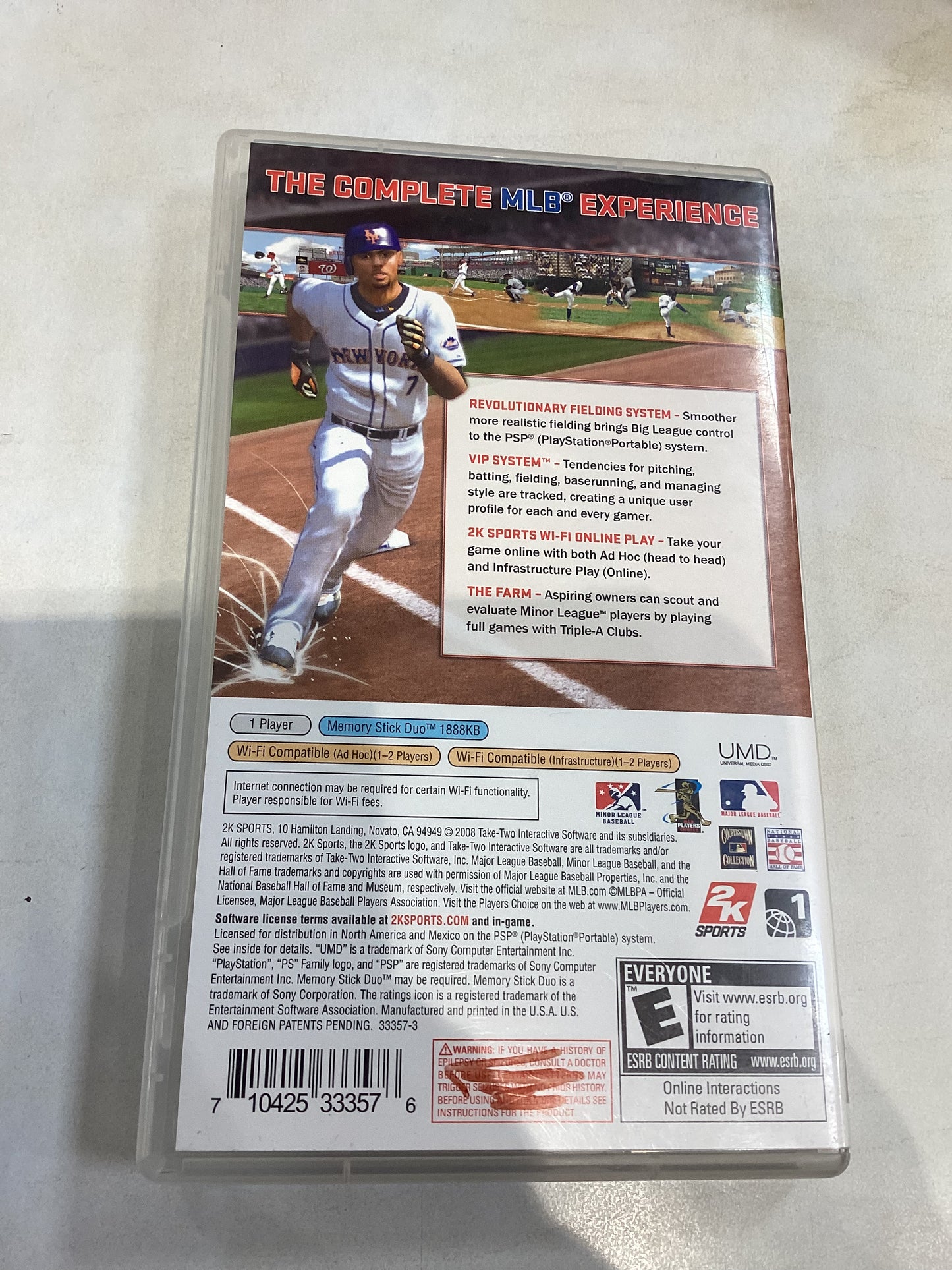 Major League Baseball 2K8 -PSP- Used