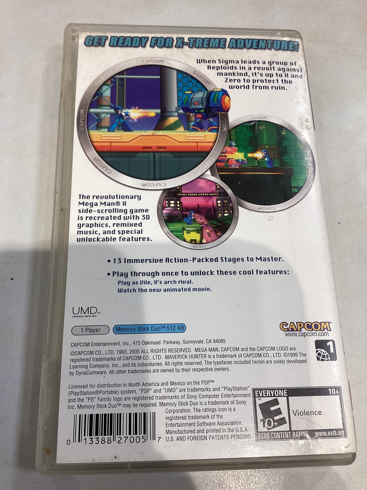 Mega Man Maverick Hunter X -PSP- Used