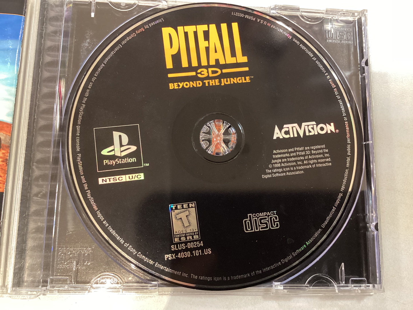 Pitfall 3D -PS1- Used