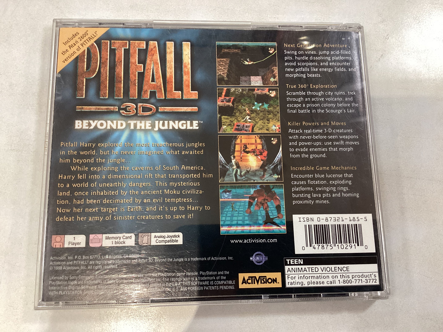 Pitfall 3D -PS1- Used