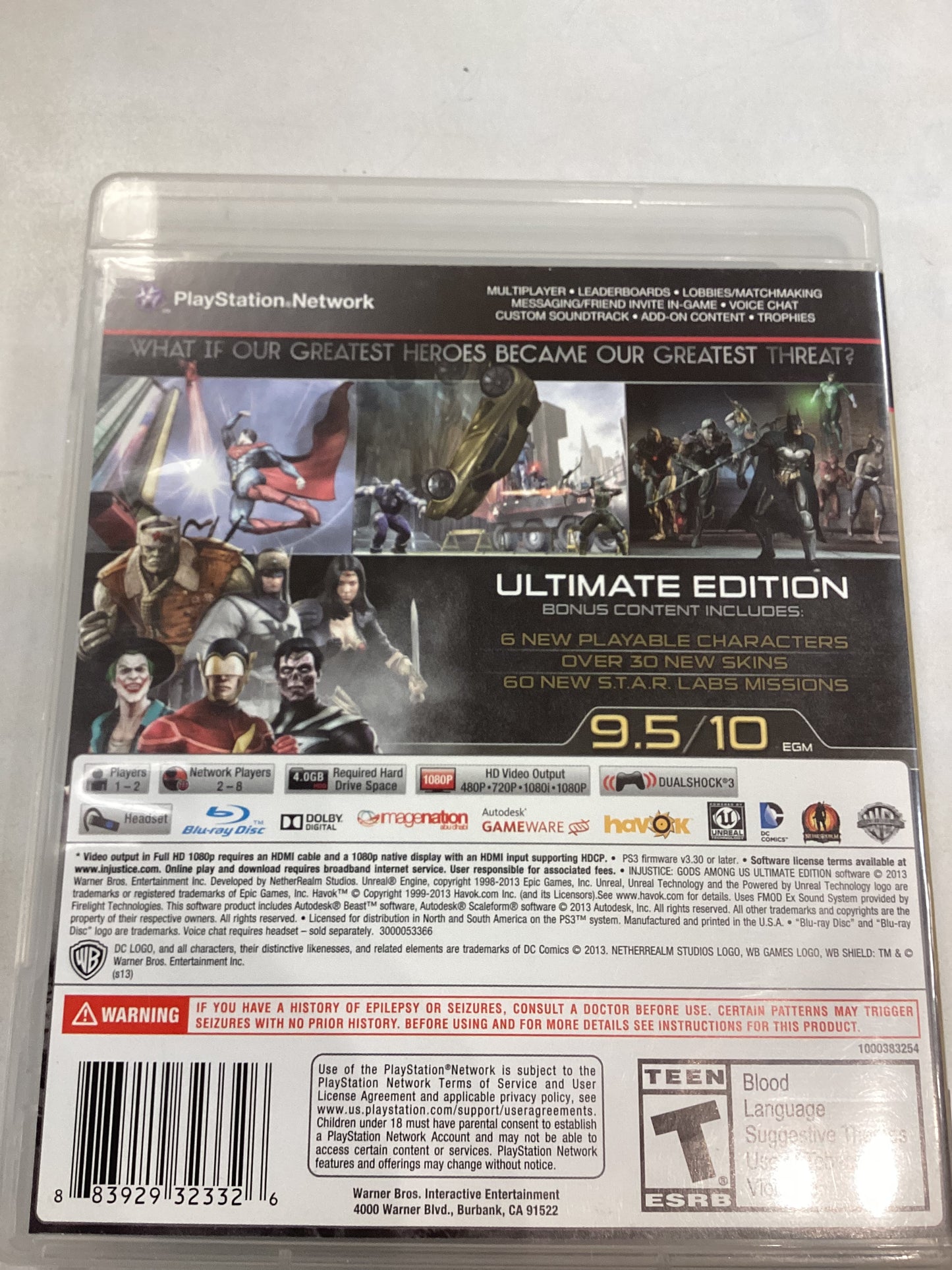 Injustice Gods Among Us (Ultimate Ed.) -PS3- Used