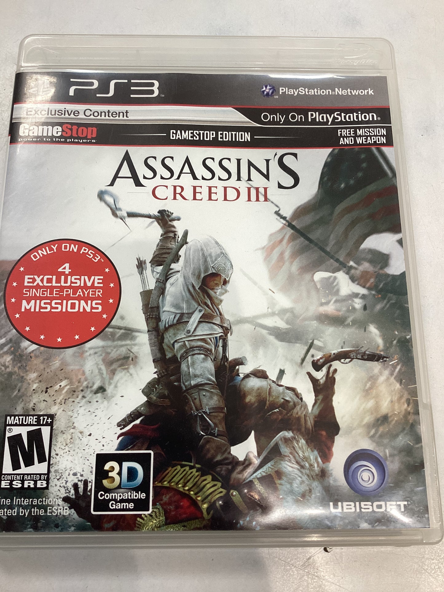 Assassin’s Creed III (Gamestop Exclusive) -PS3- Used