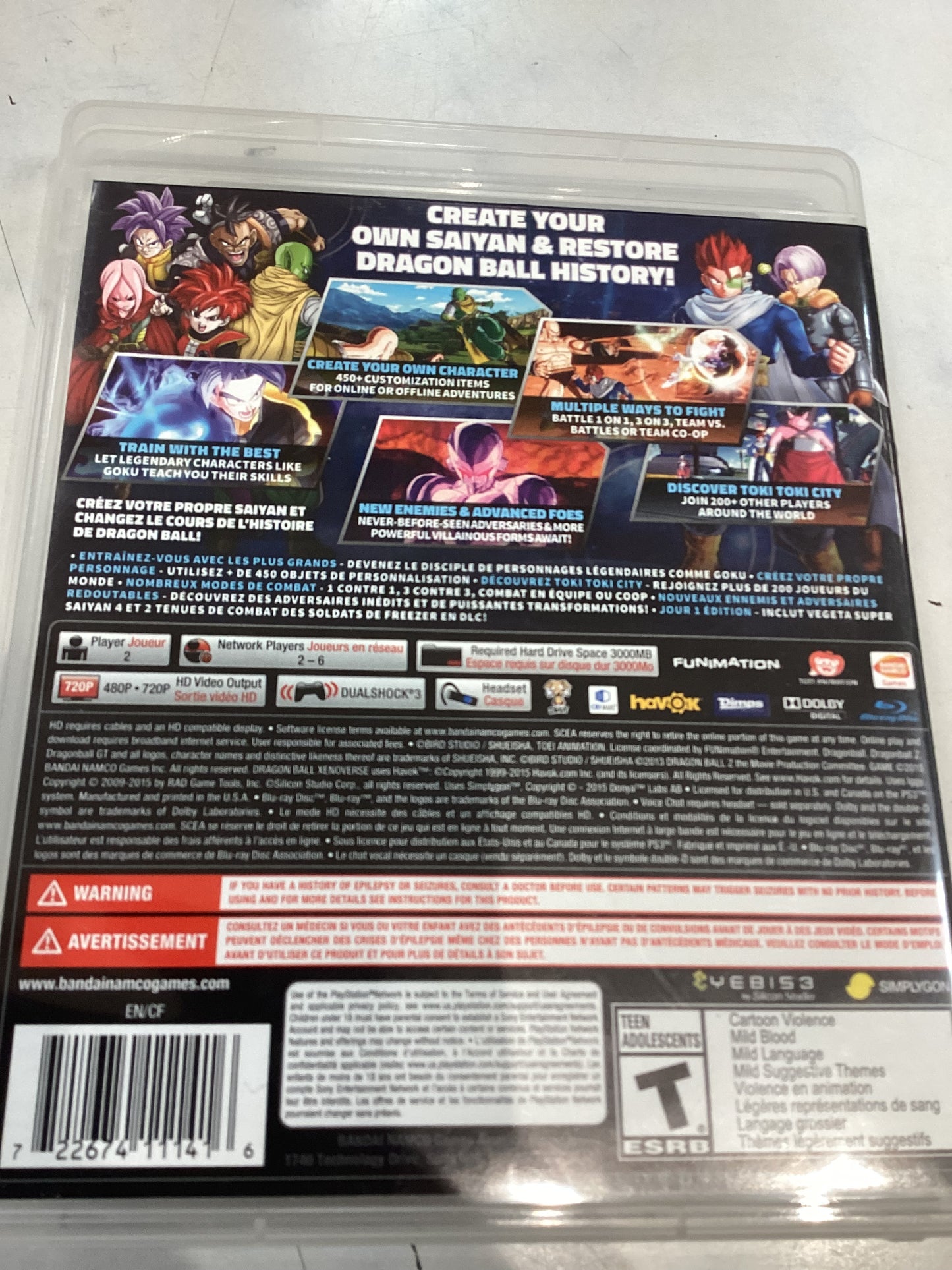 Dragonball Xenoverse XV (Day One Ed.) -PS3- Used