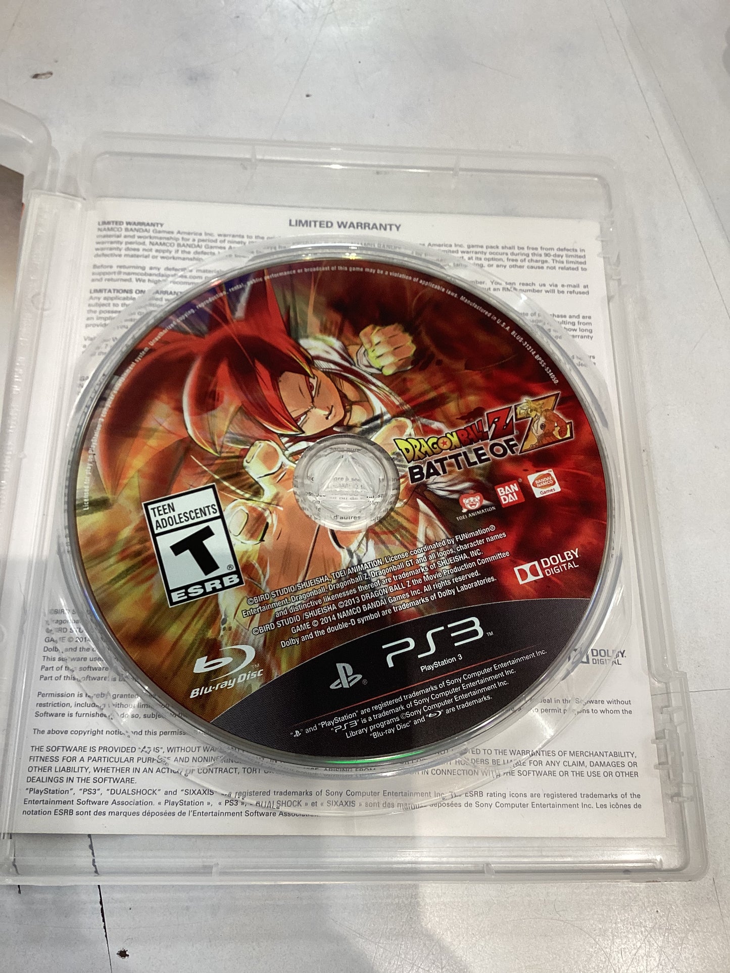Dragonball Z Battle of Z -PS3- Used
