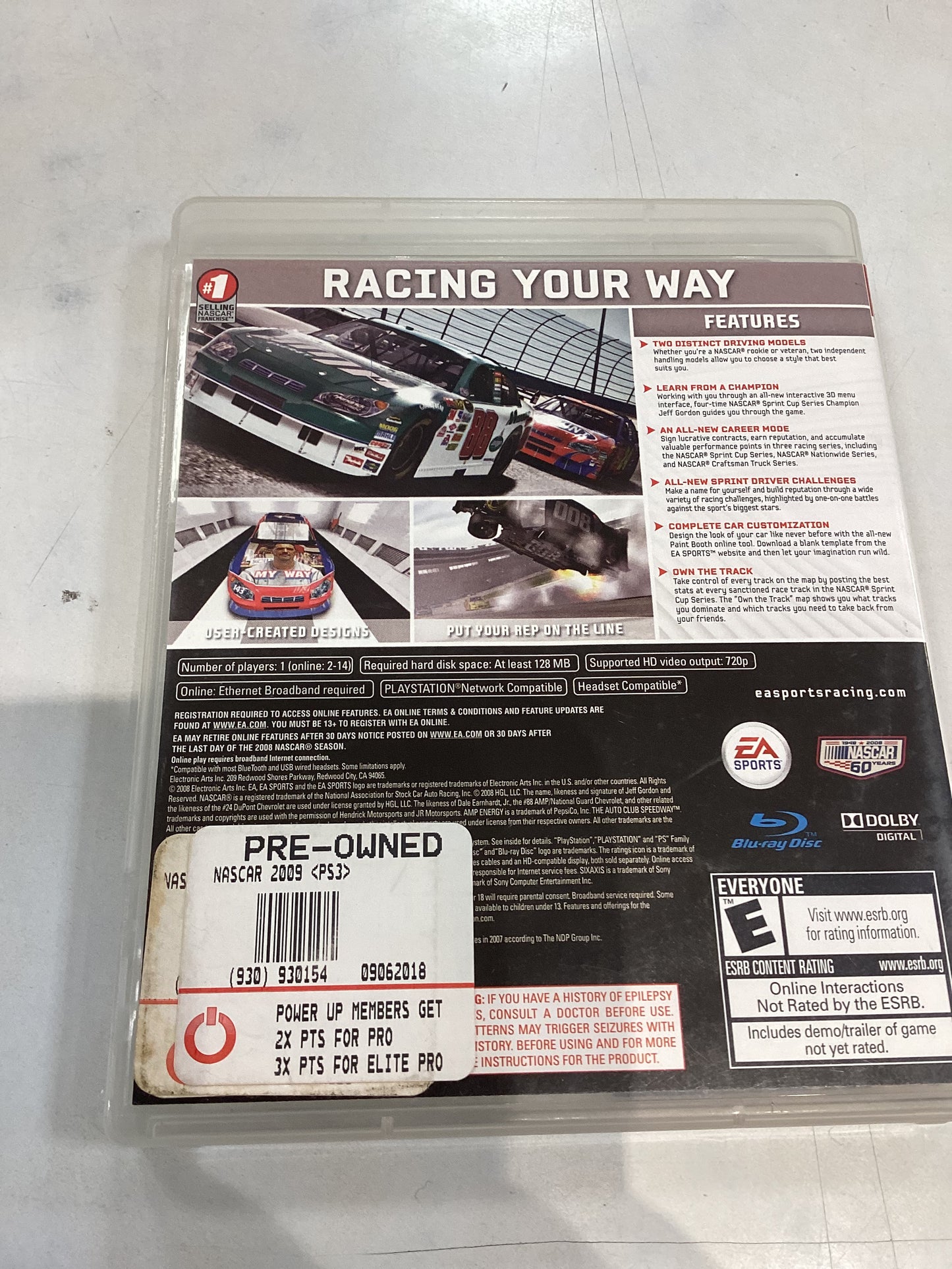 Nascar 09 -PS3- Used