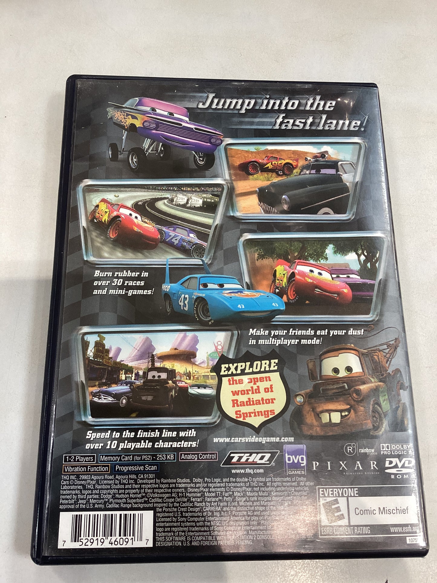 Disney’s Cars -PS2- Used