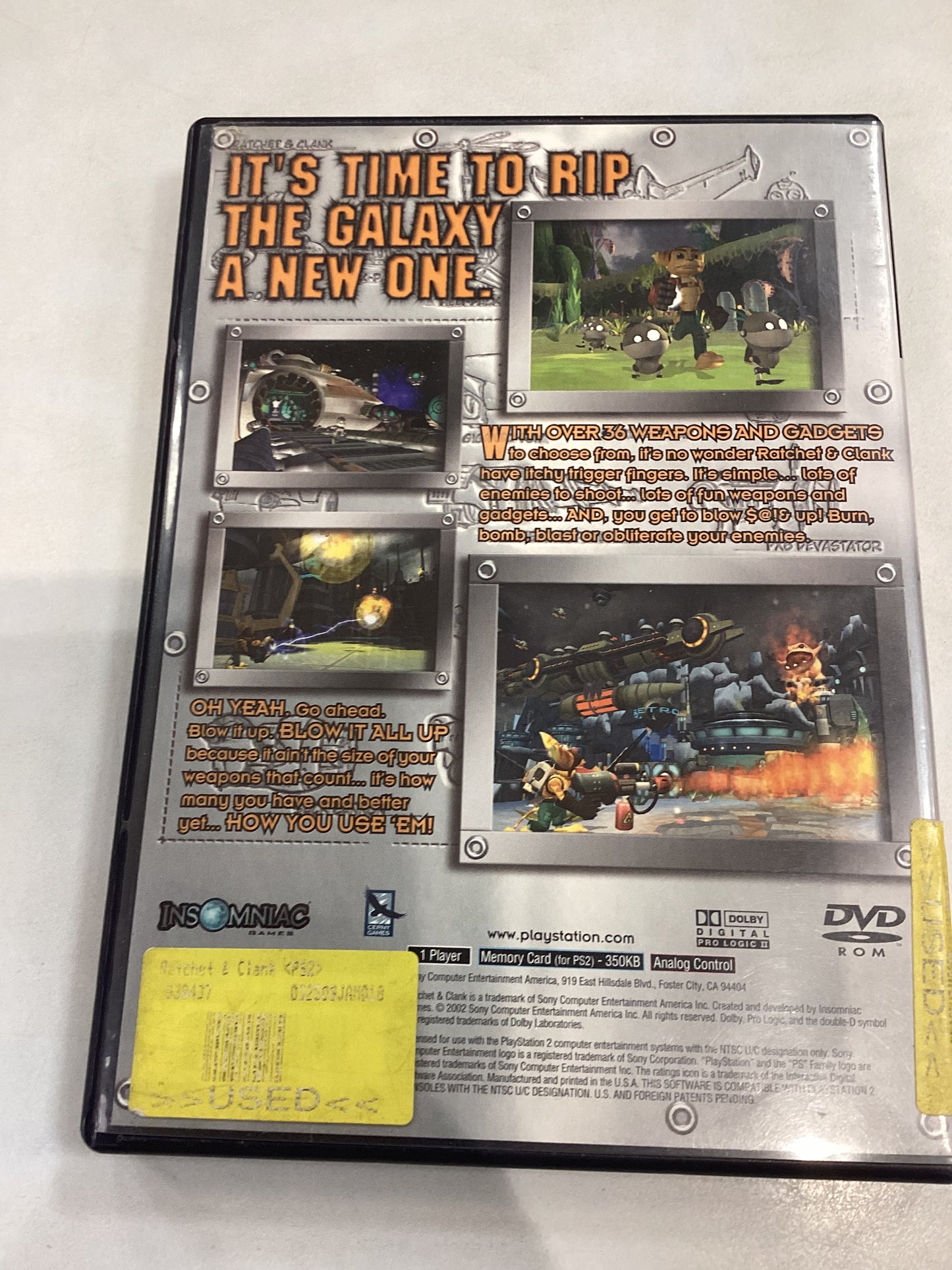 Ratchet & Clank -PS2- Used