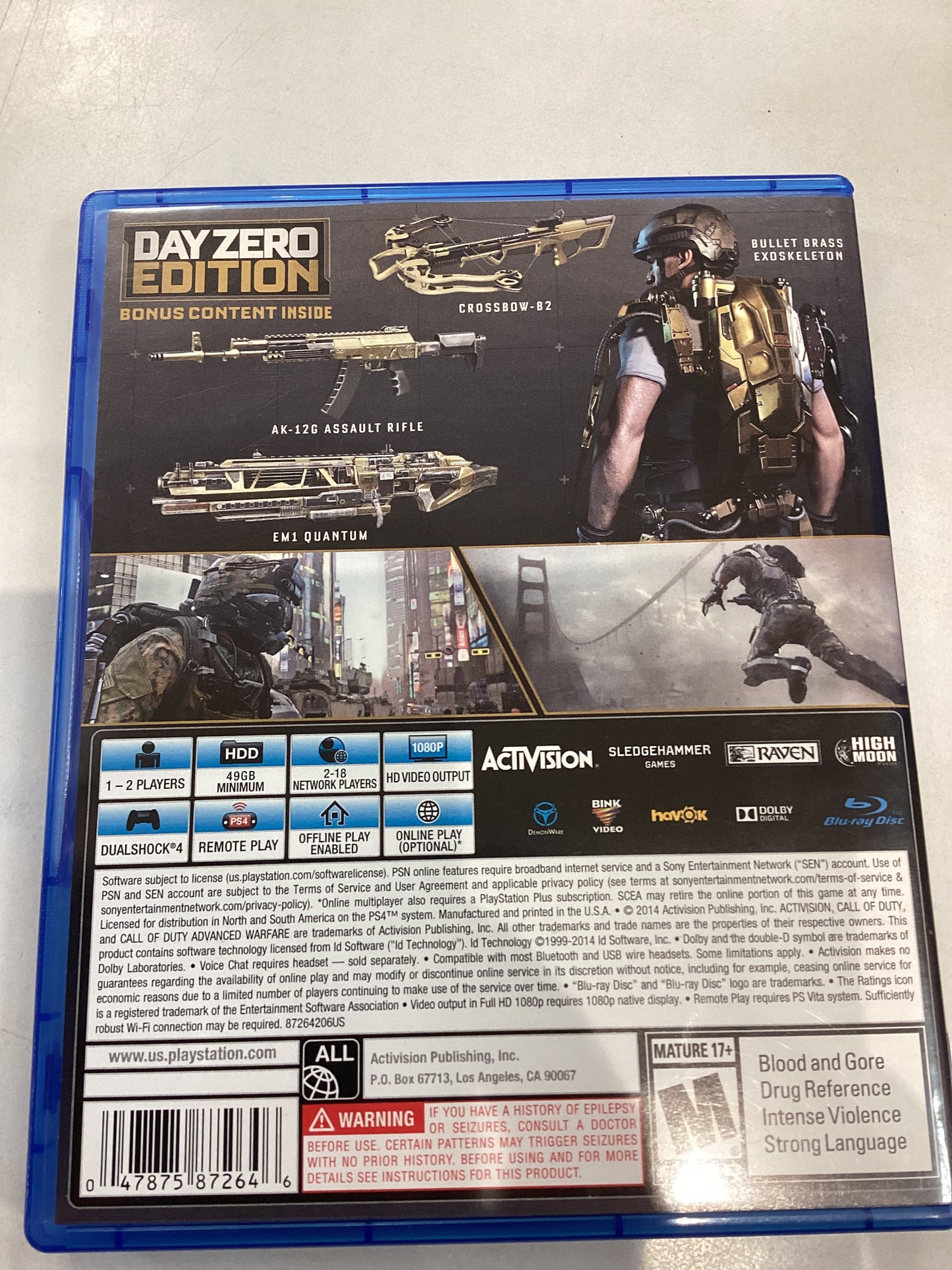 Call of Duty; Advanced Warfare -PS4- Used