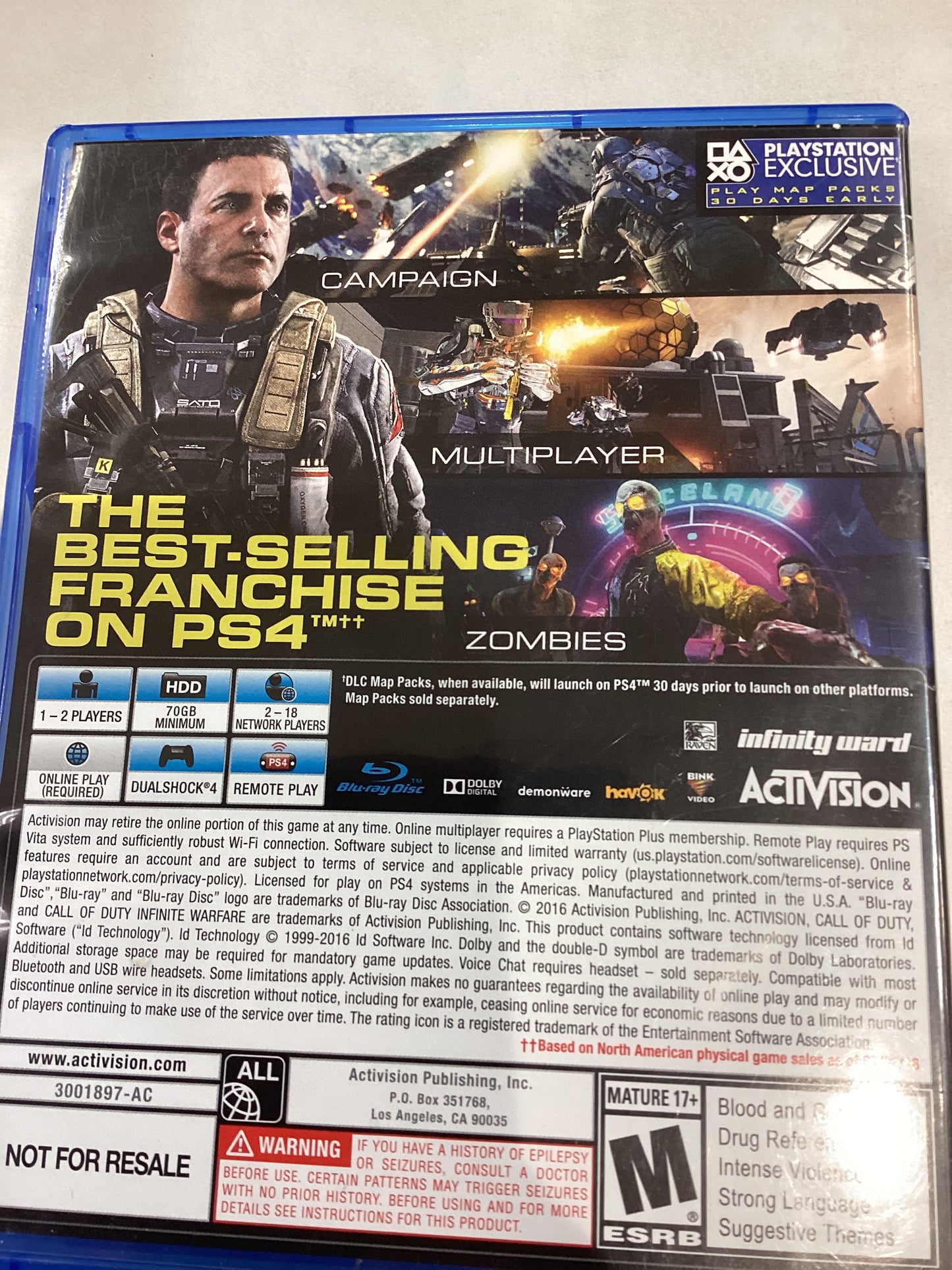 Call of Duty Infinite Warfare -PS4- Used