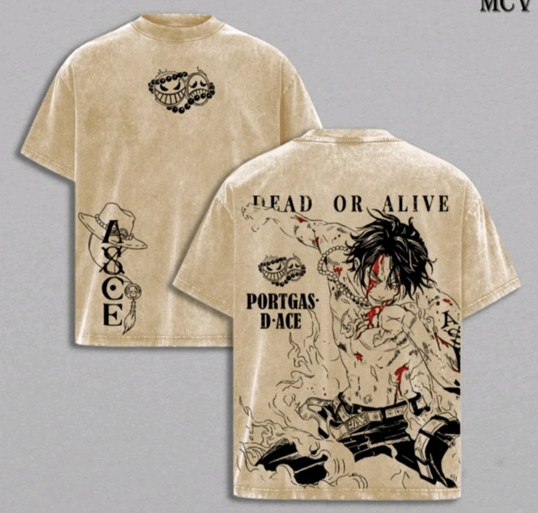 OP Ace DOA Tshirt - Tan - Clothing