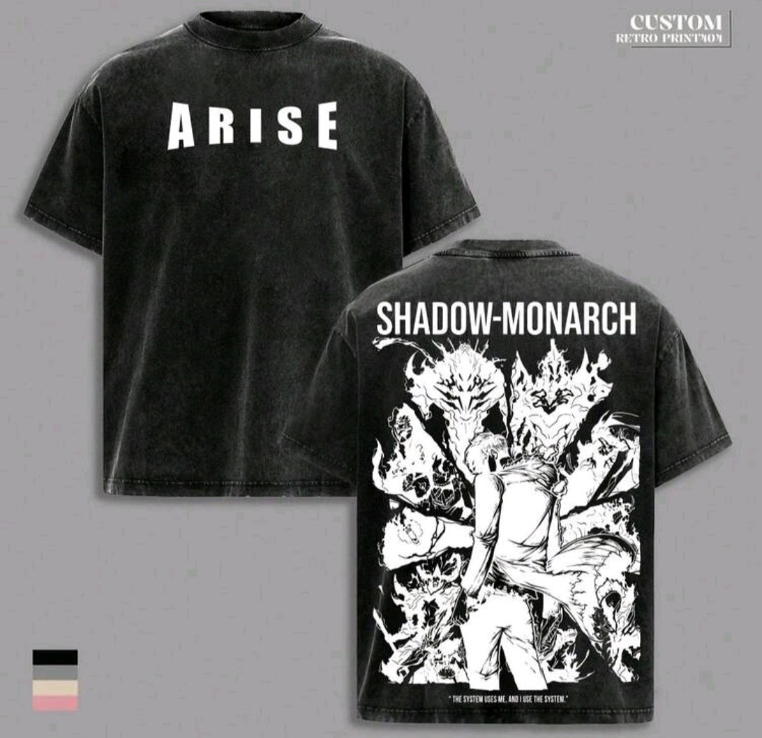 Solo Level Shadow Mon Tshirt - Black - Clothing