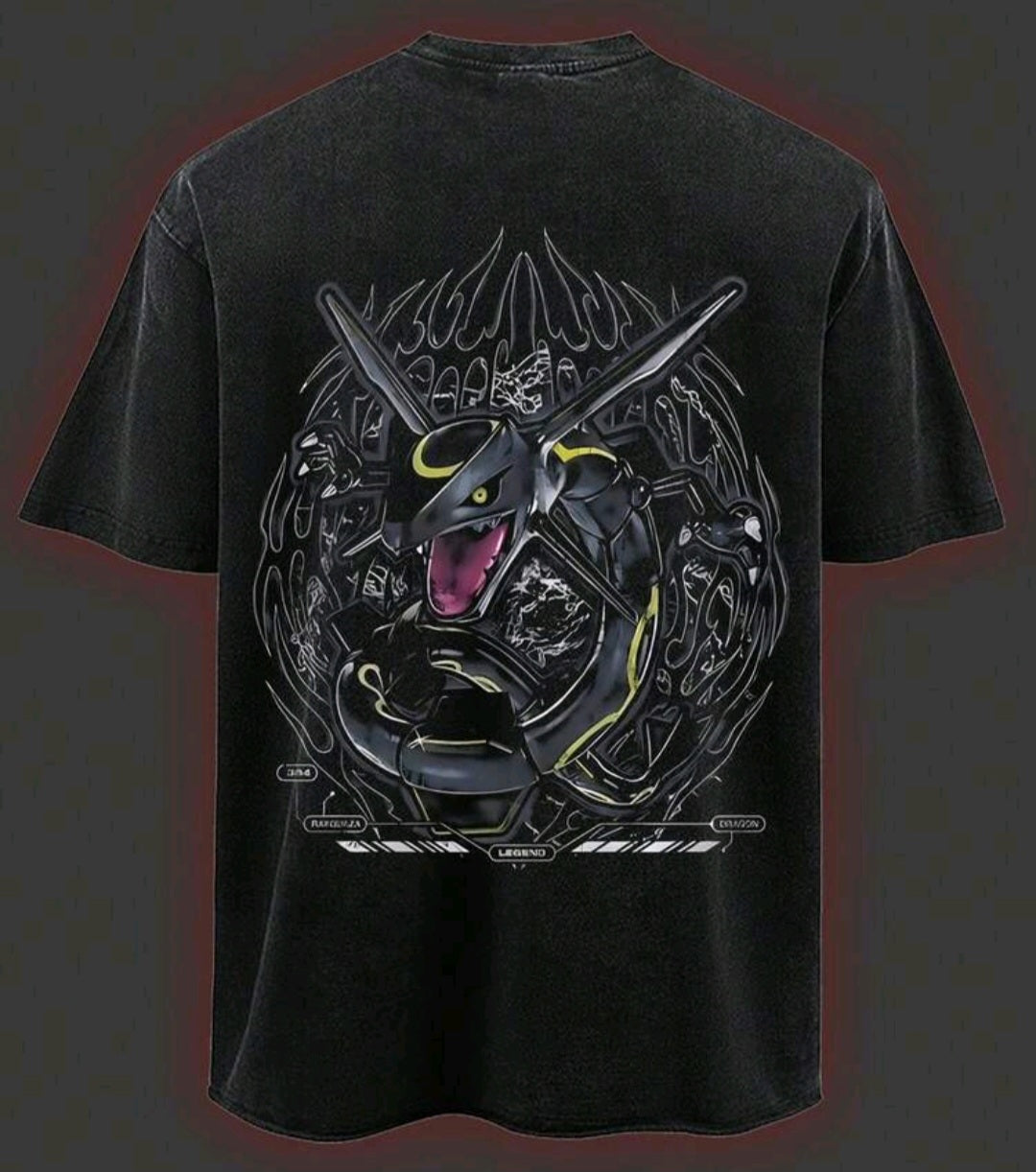 Rayquaza Tshirt - Black - Clothing