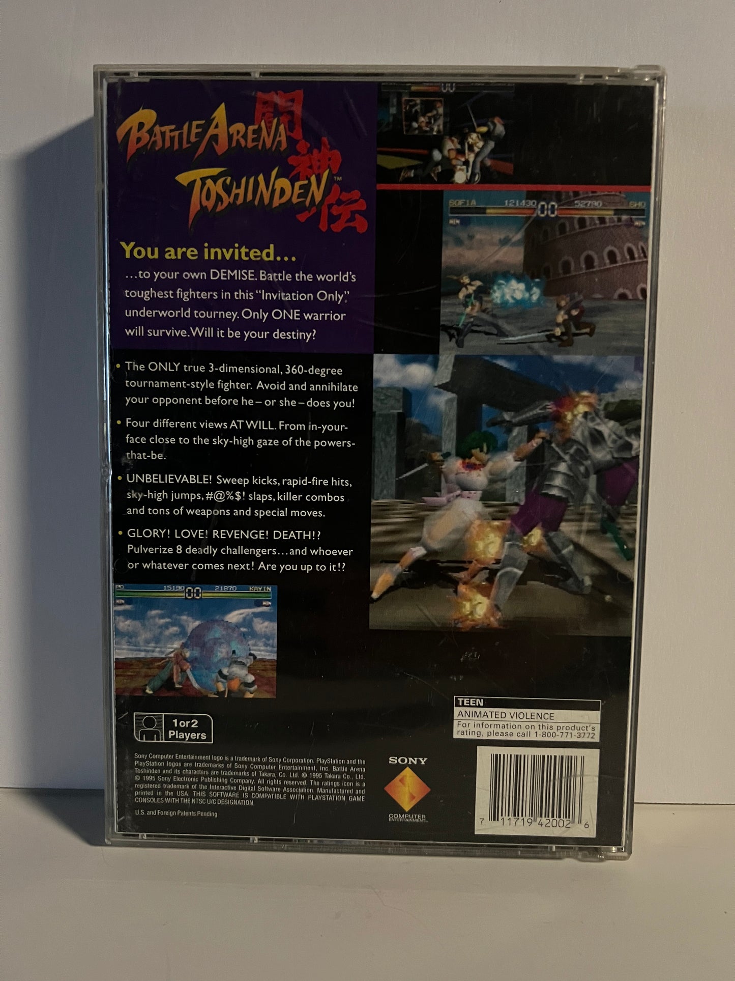 Battle Arena Toshinden - PS1 Game - Used