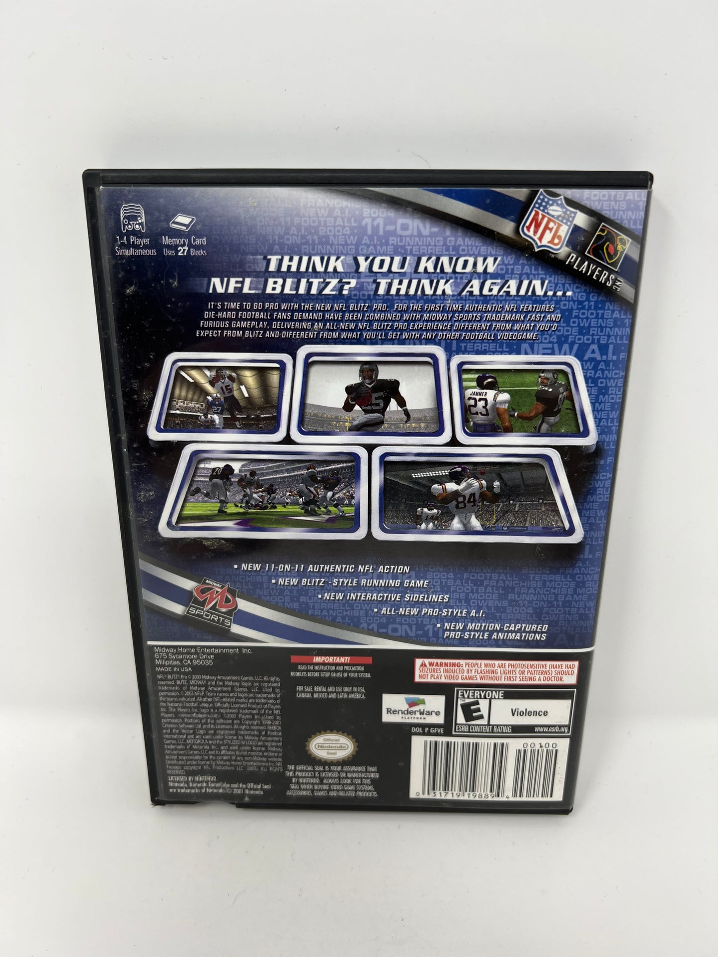 NFL Blitz Pro - PS2 Game - Used