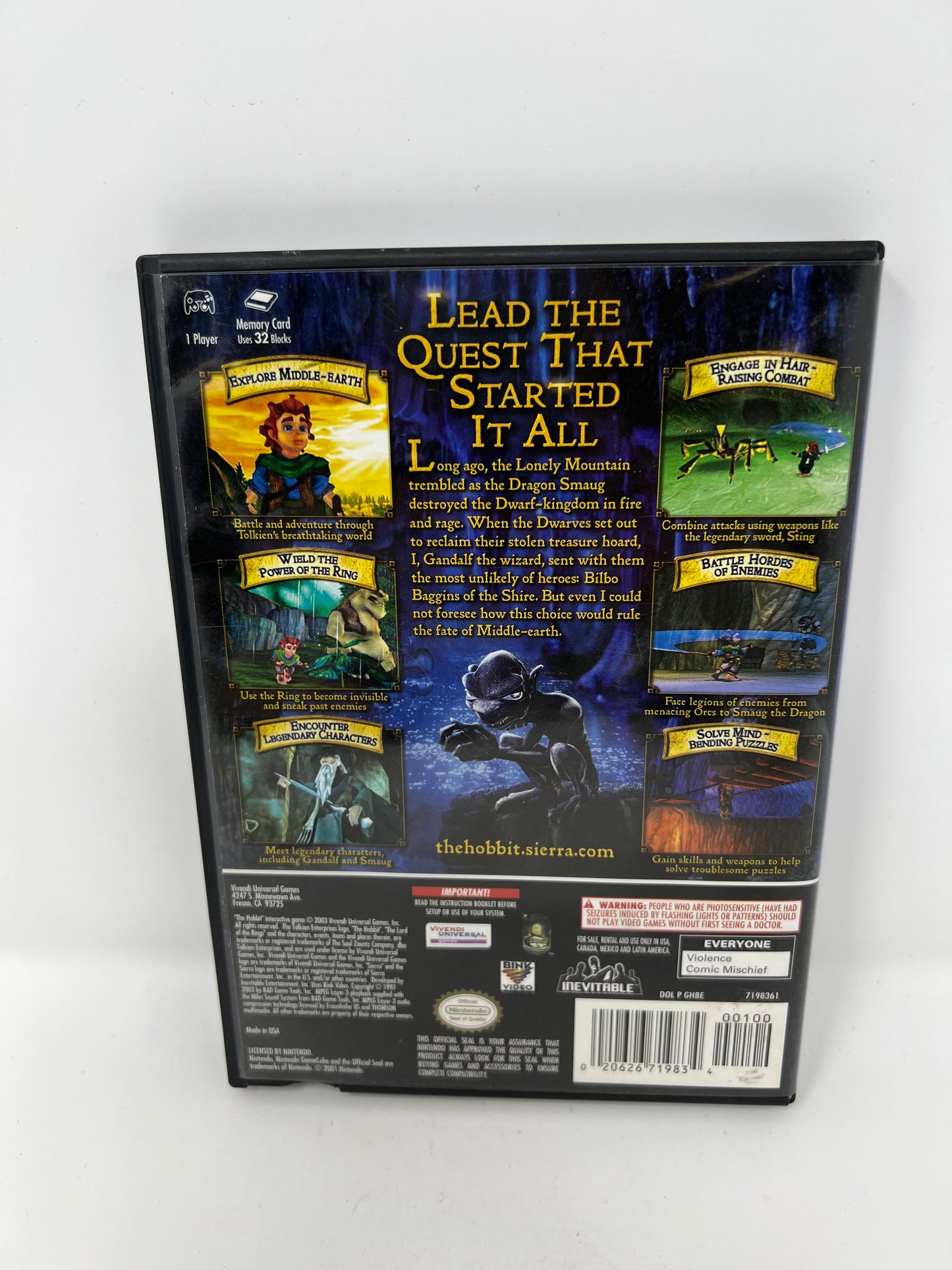 The Hobbit - Gamecube - Used