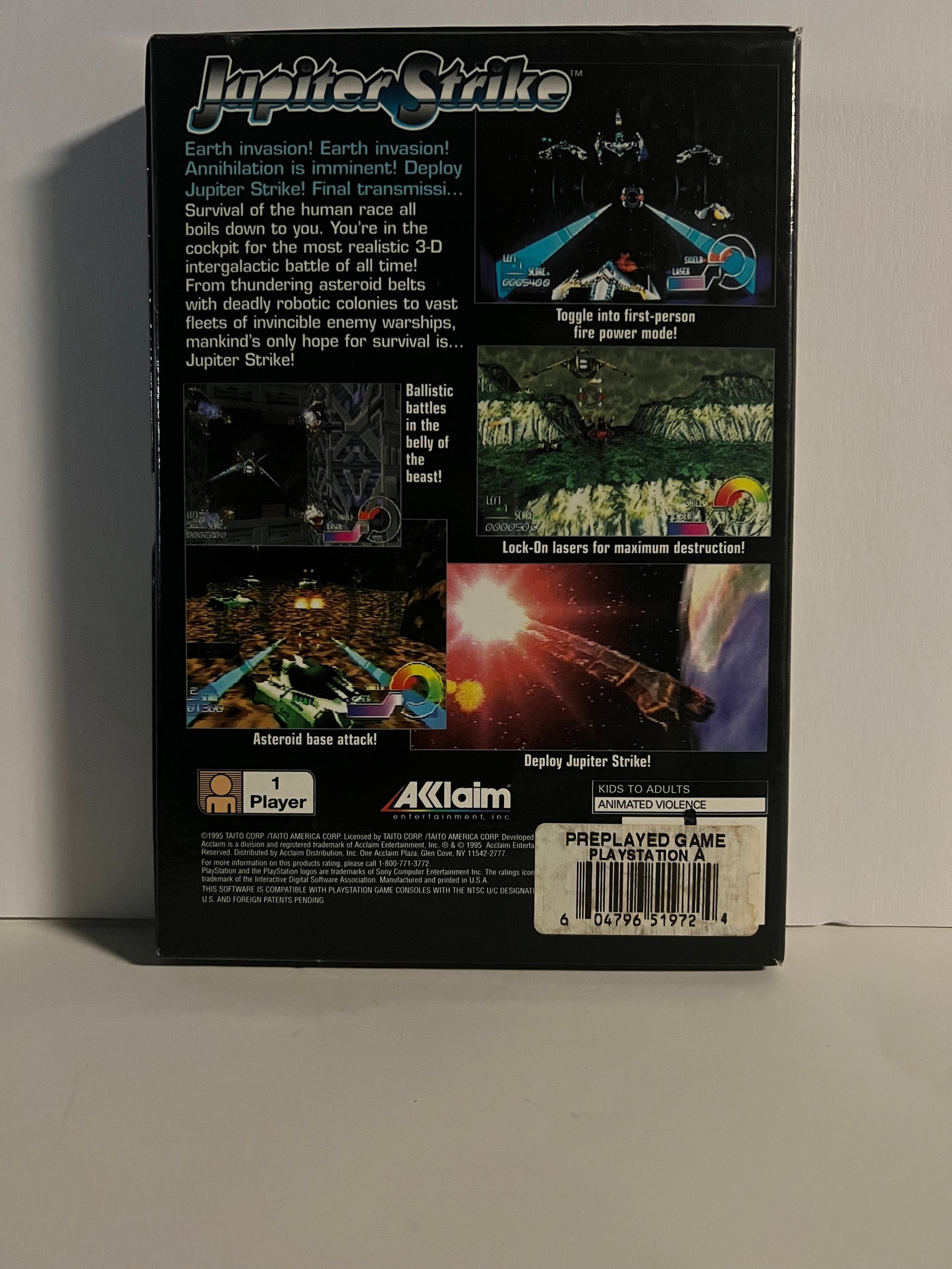 Jupiter Strike - PS1 Game - Used