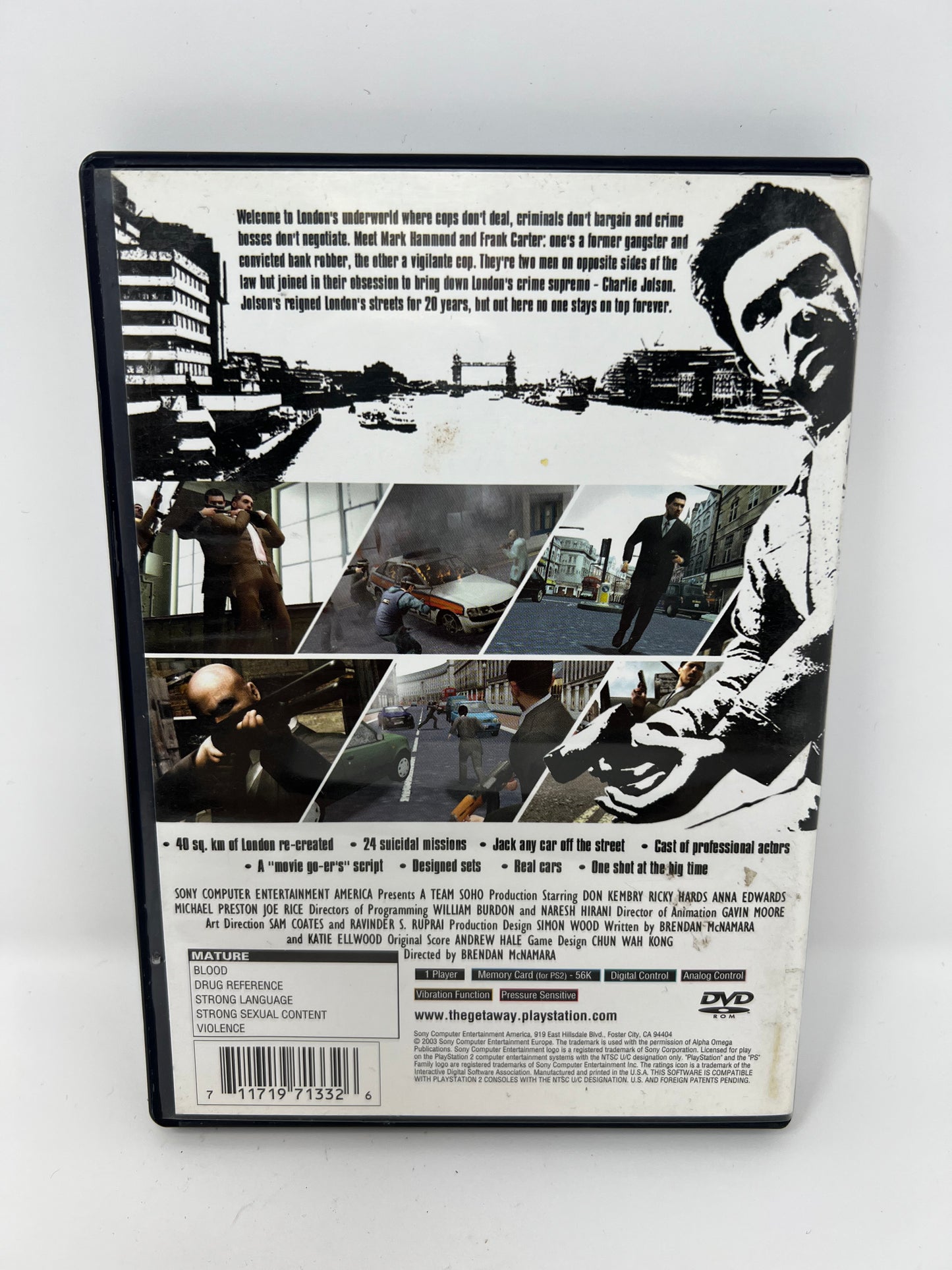 The Getaway - PS2 Game - Used