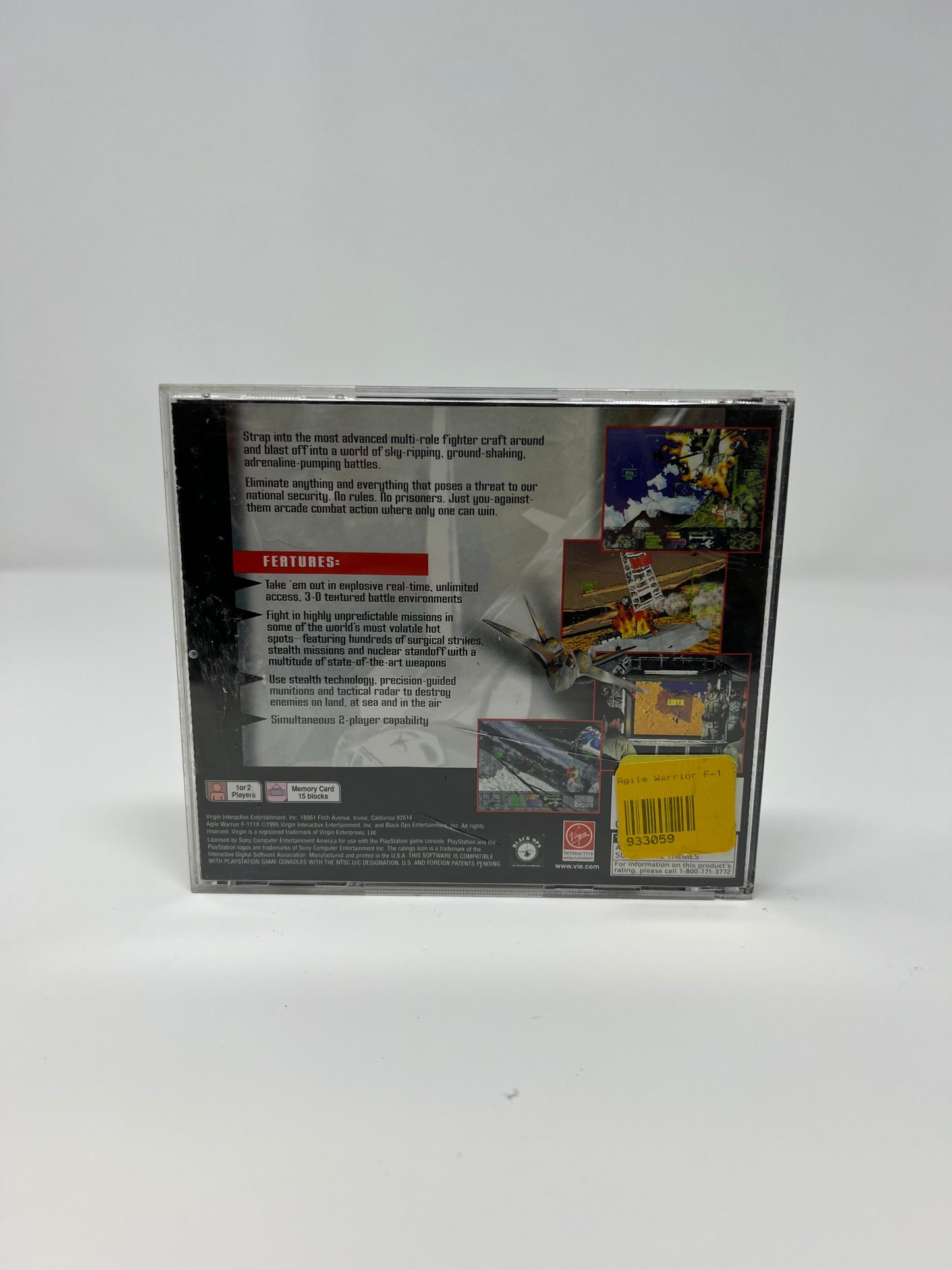 Agile Warrior F-IIIX - PS1 Game - Used