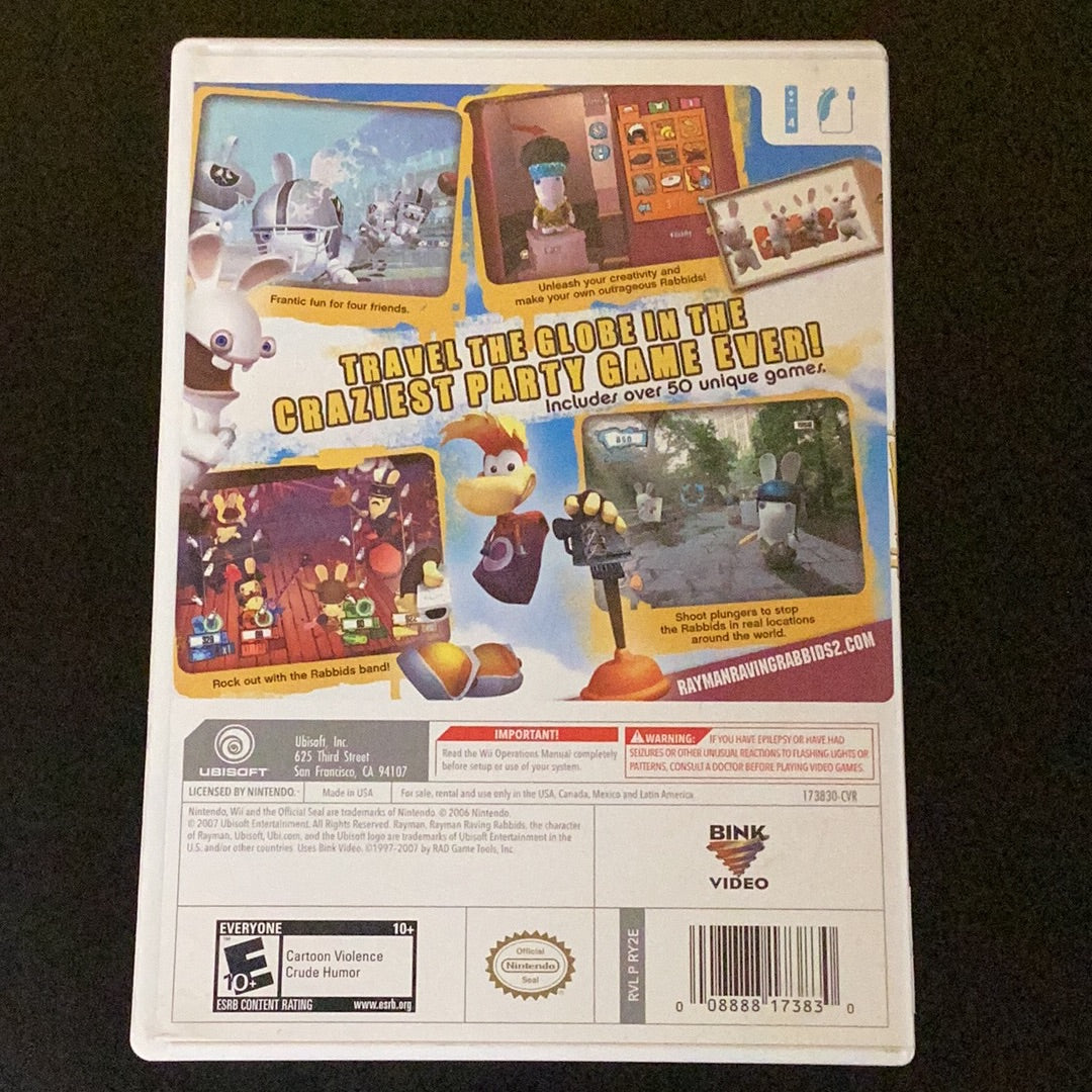 Rayman Raving Rabbids 2 - Wii - Used