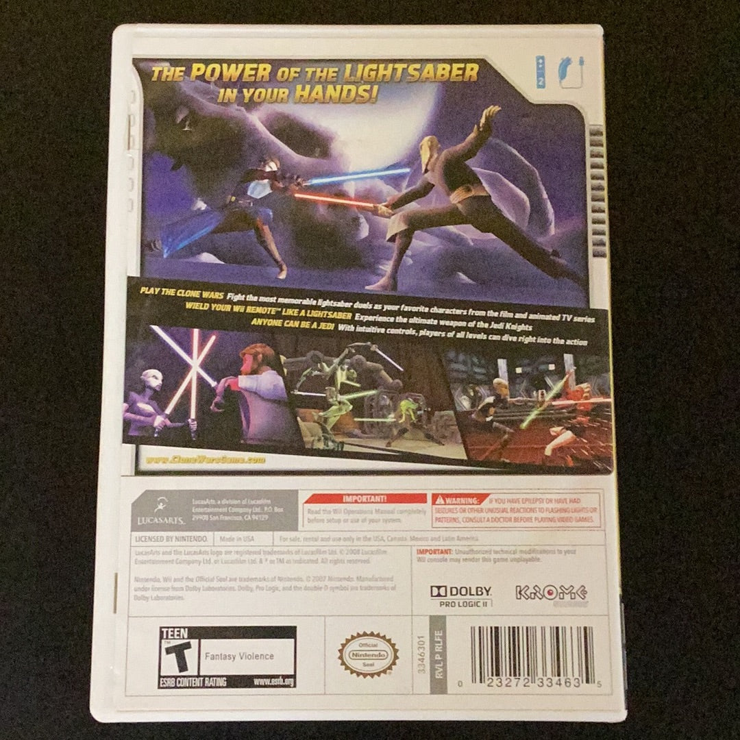 Star Wars The Clone Wars Lightsaber Duels - Wii - Used