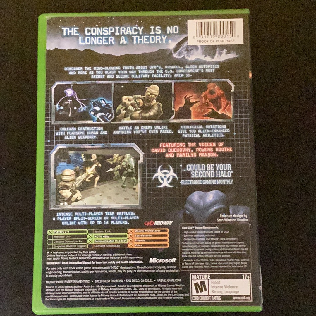 Area 51 - Xbox - Used