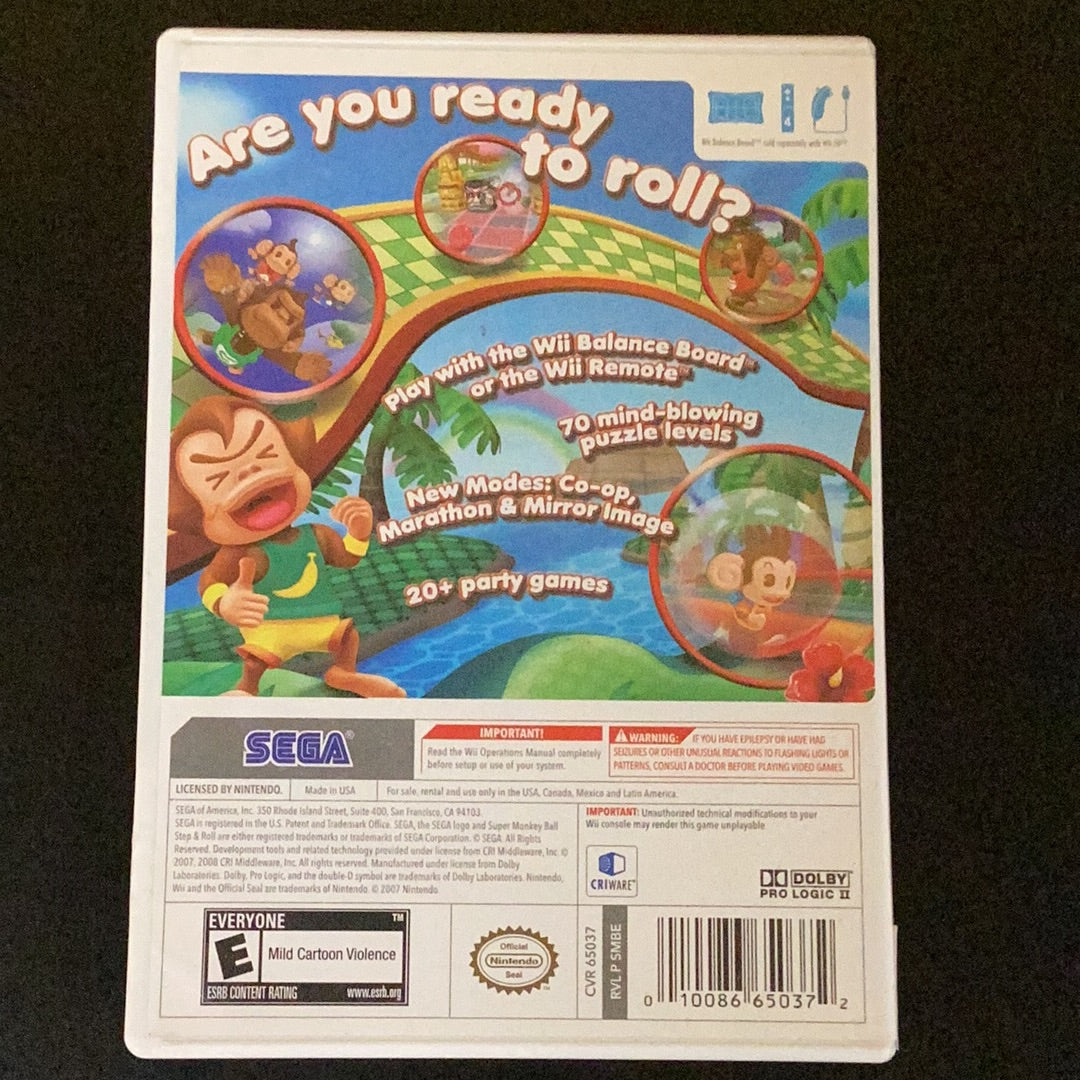 Super Monkey Ball Step & Roll - Wii - Used