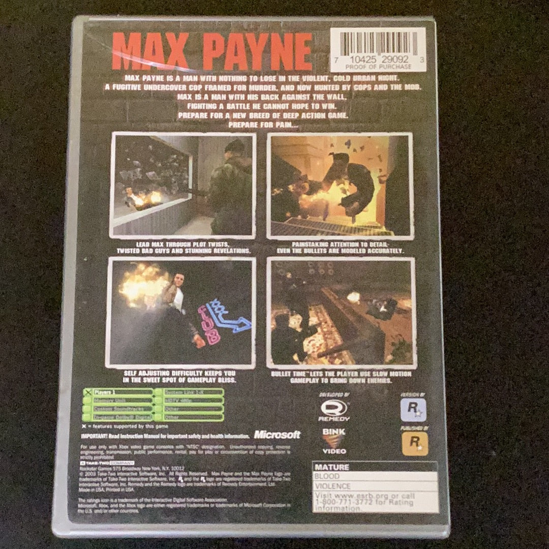 Max Payne (Platinum Hits) - Xbox - Used