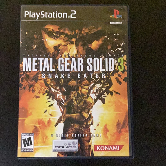 Metal Gear Solid 3 Snake Eater - PS2 Game - Used