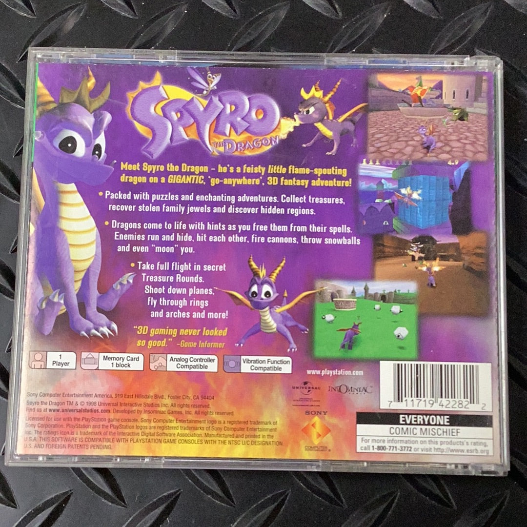 Spyro the Dragon - PS1 Game - Used