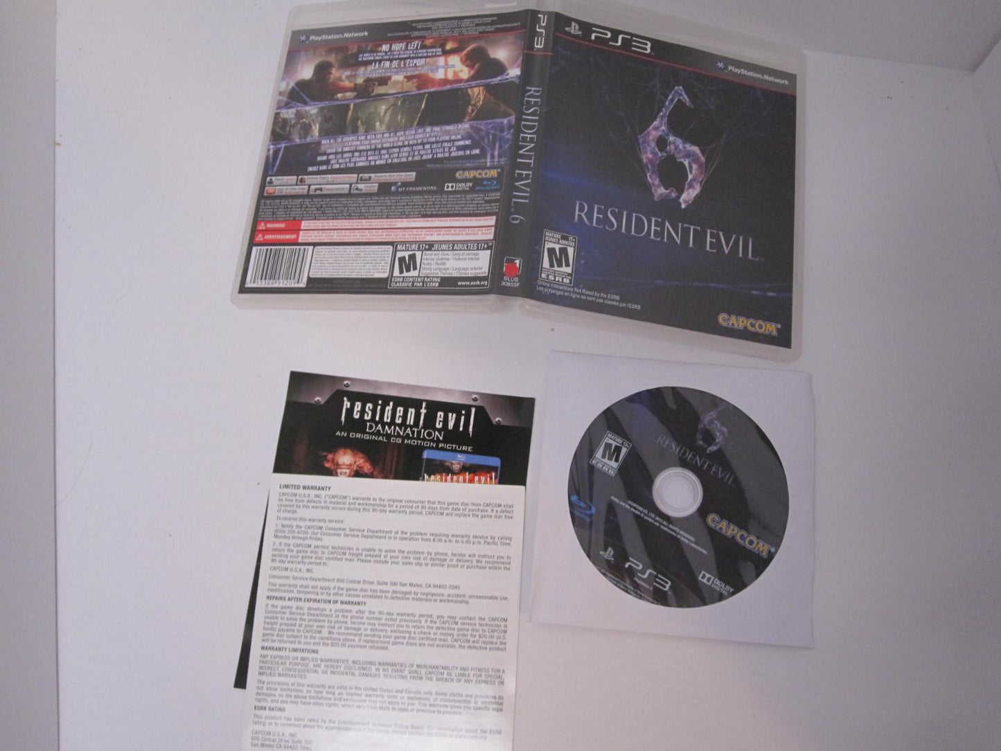 Resident Evil 6 - PS3 Game - Used