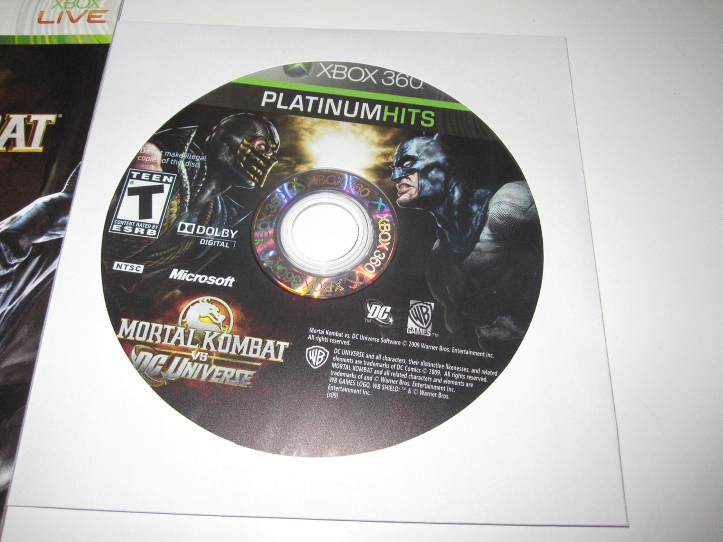 Mortal Kombat vs. DC Universe - Xb360 - Used