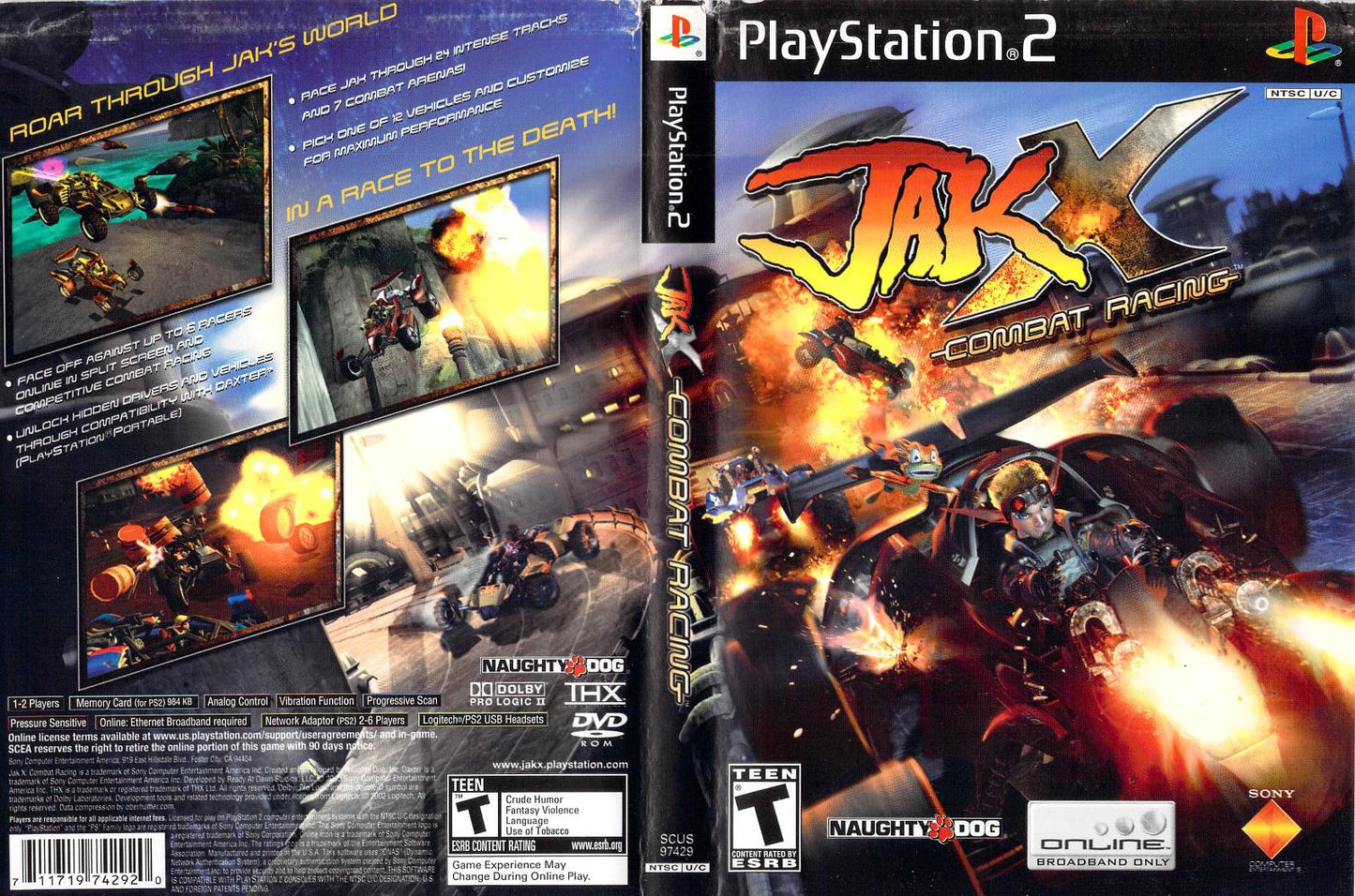 Jak X Combat Racing - PS2 Game - Used