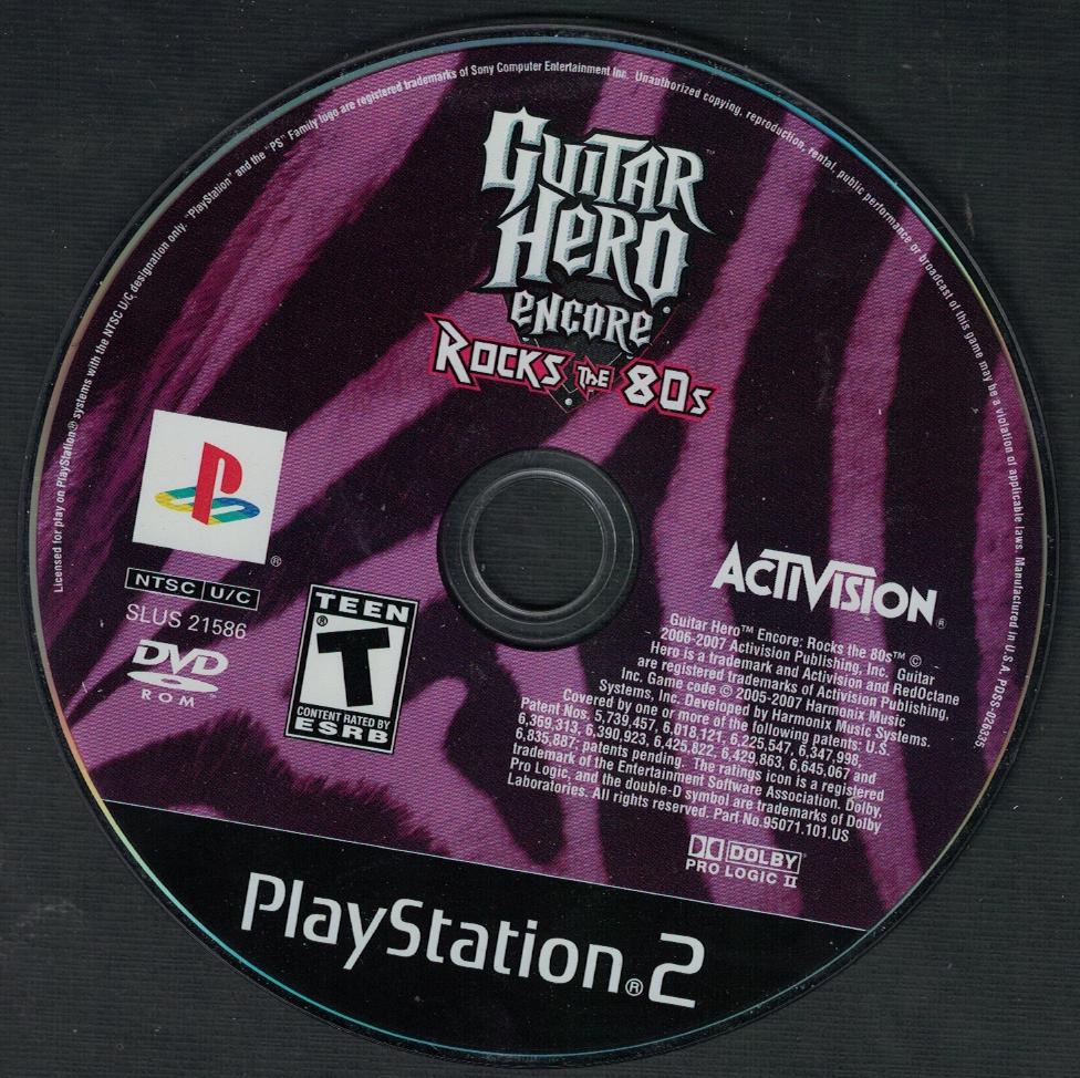 Guitar Hero Encore Rocks the 80's - PS2 Game - Used