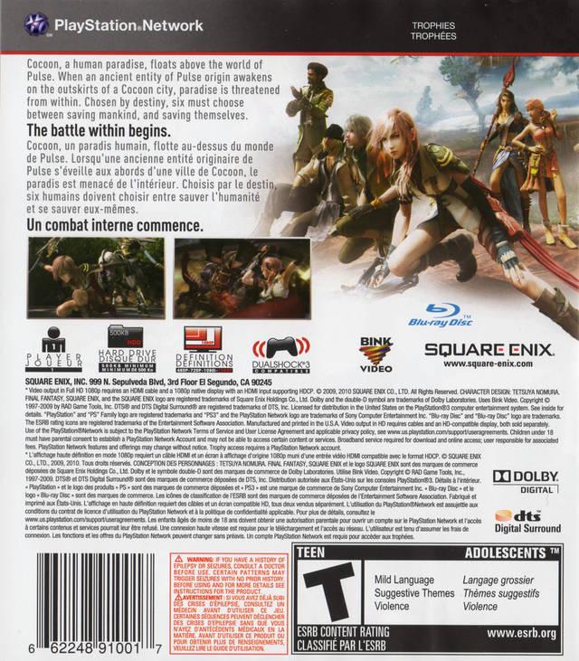 Final Fantasy XIII - PS3 Game - Used