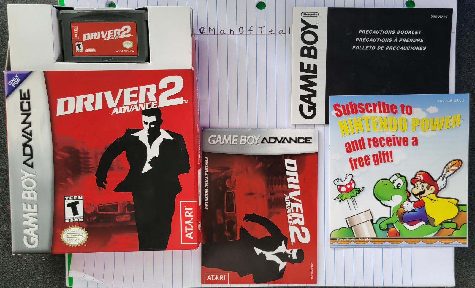 Driver 2 Advance - GBA - Used