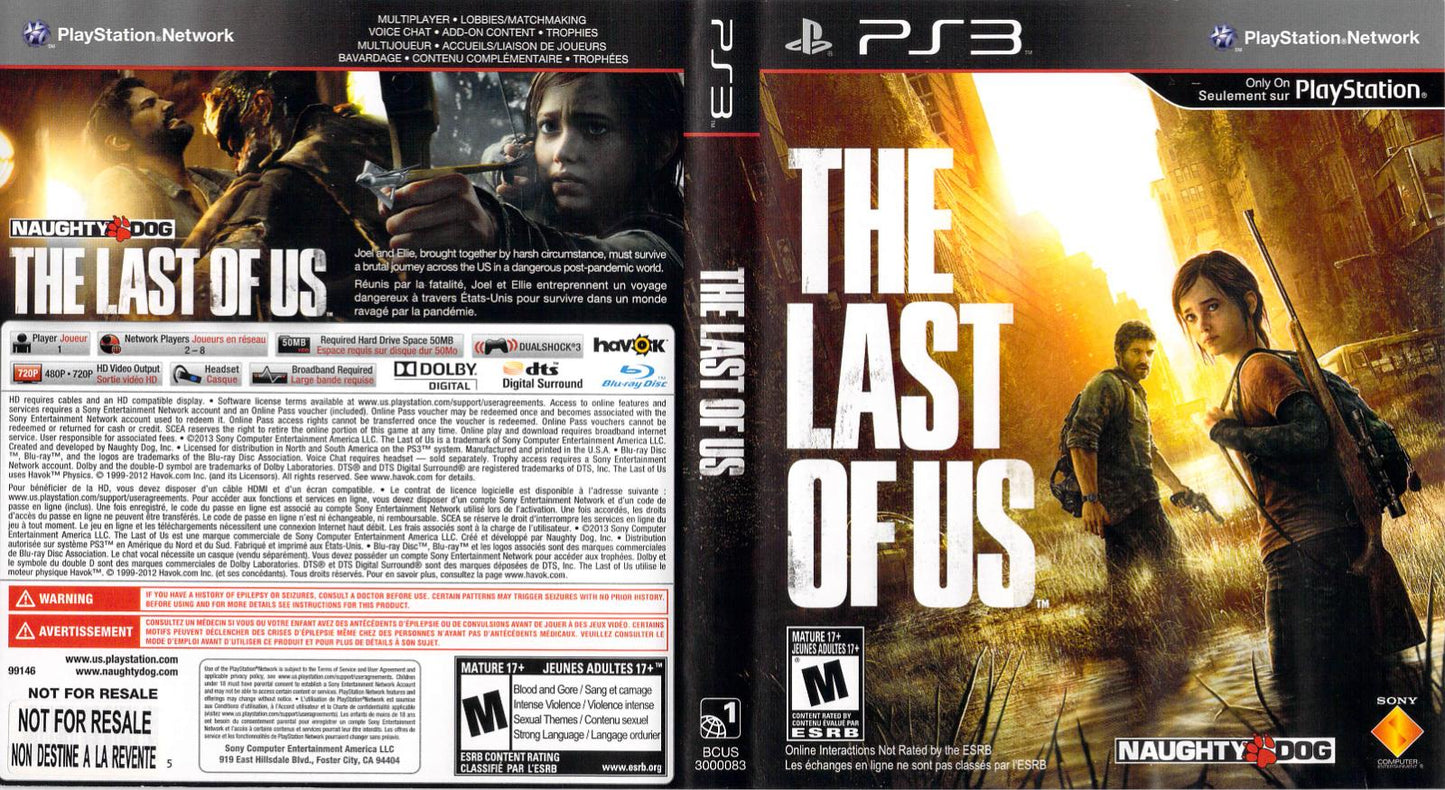 The Last of Us - PS3 Game - Used
