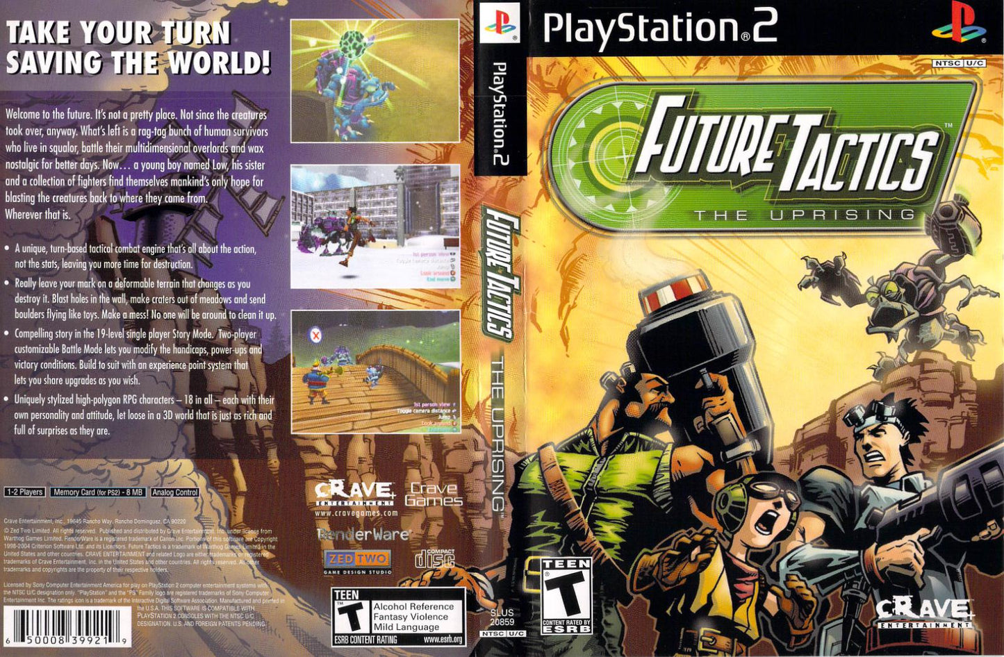Future Tactics: The Uprising - PS2 Game - Used