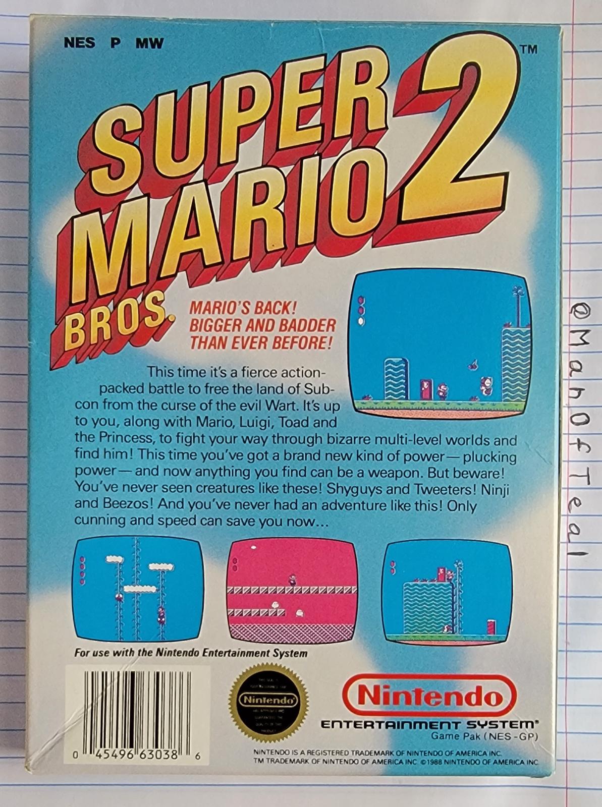 Super Mario Bros 2 - NES - Used