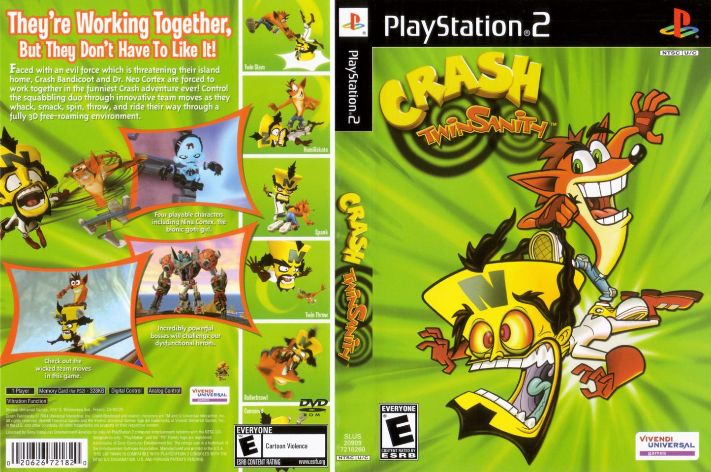 Crash Twinsanity - PS2 Game - Used