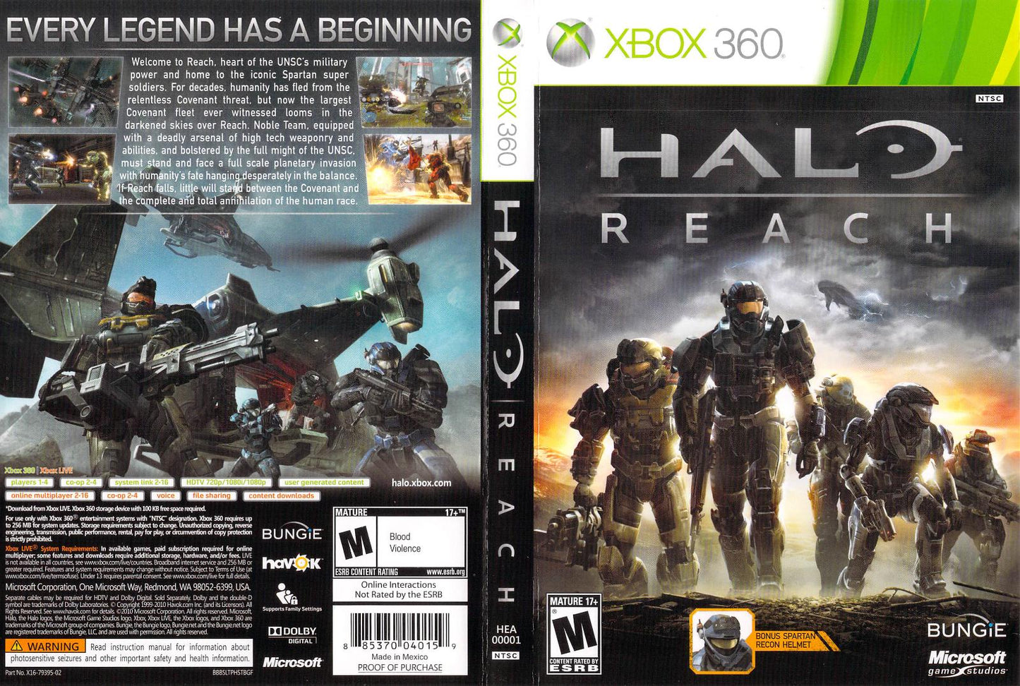 Halo: Reach - Xb360 - Used