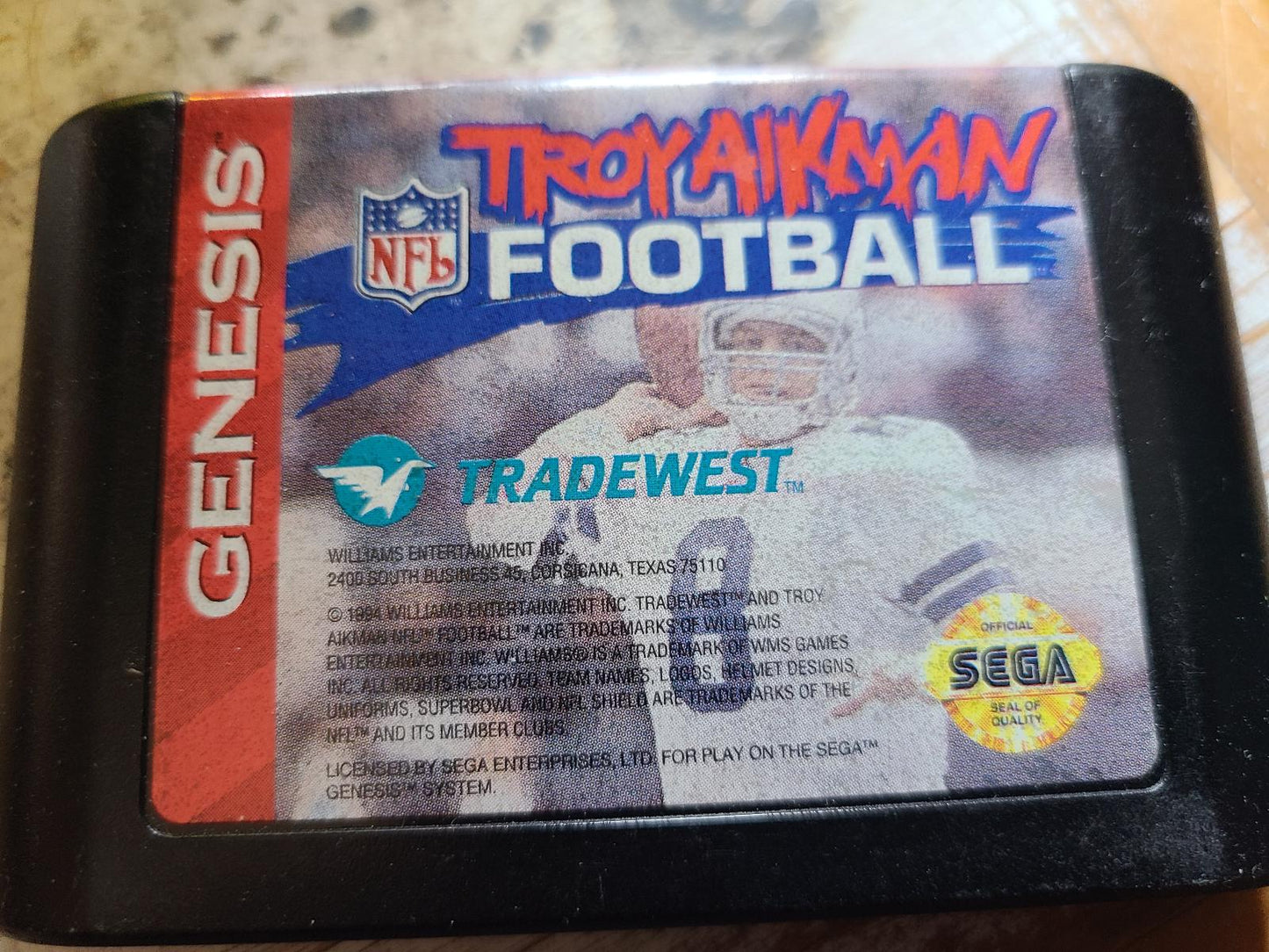 Troy Aikman NFL Football - Genesis - Used