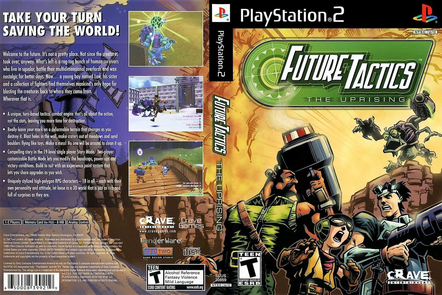 Future Tactics: The Uprising - PS2 Game - Used